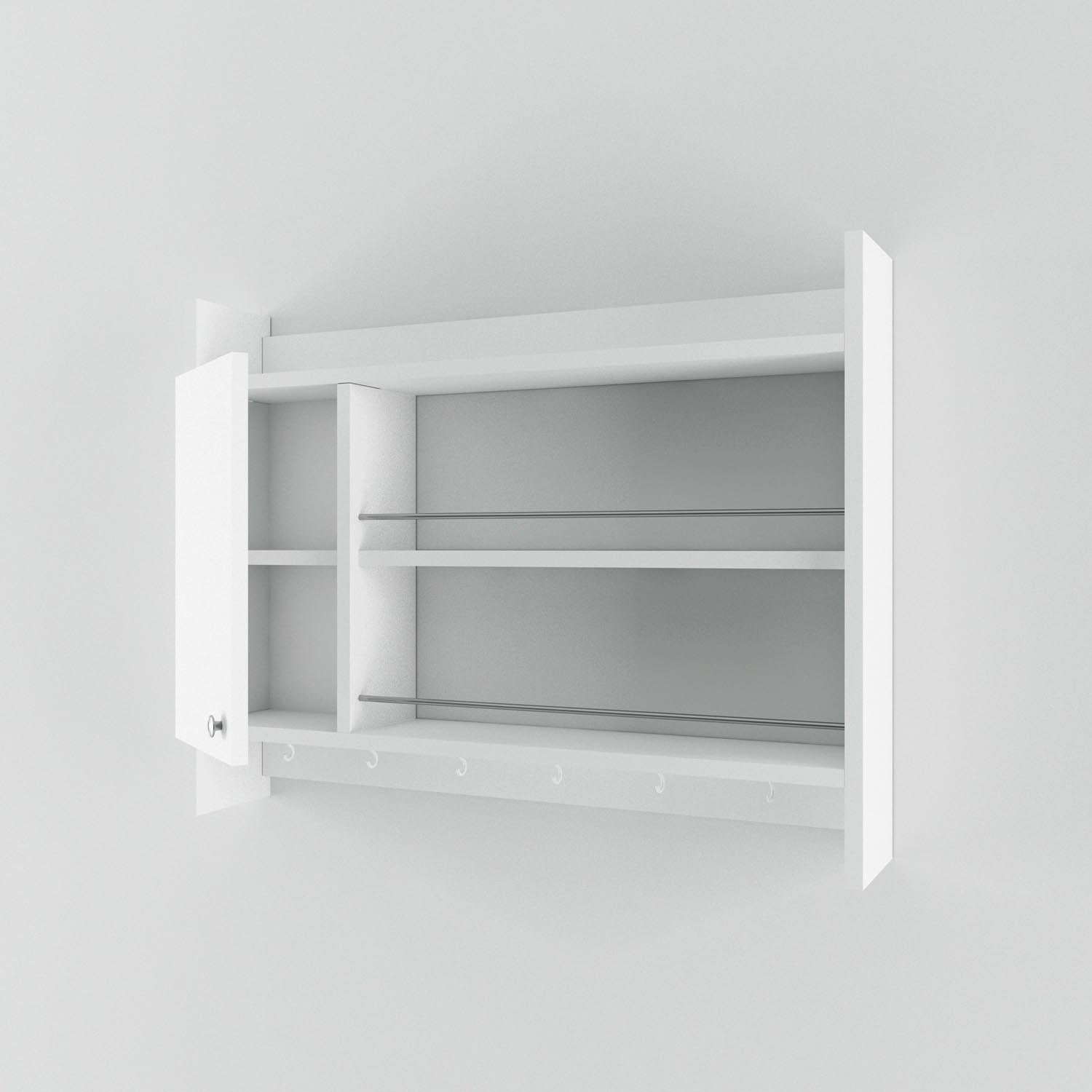 Knerr - White in Weiss präsentiert im Onlineshop von KAQTU Design AG. Wandregal ist von Hanah Home