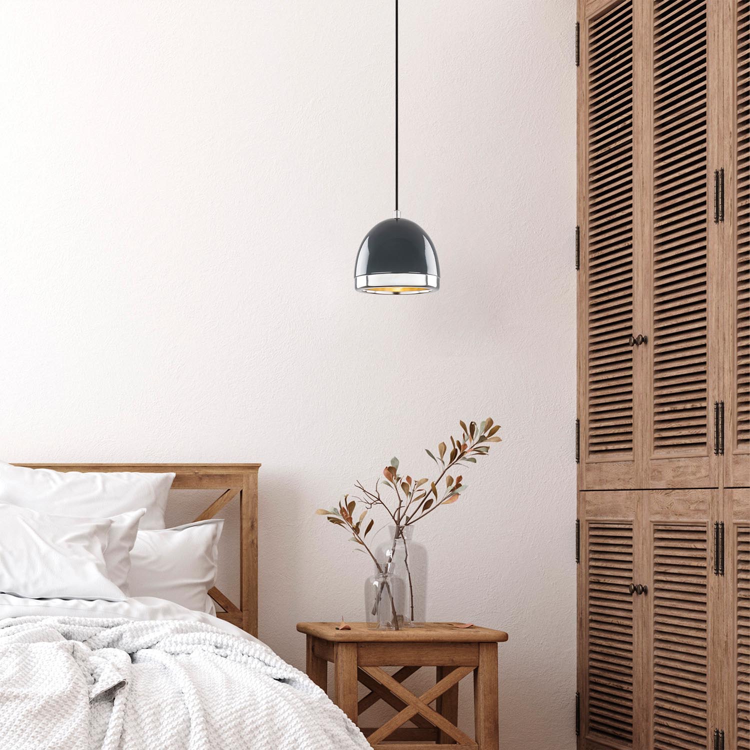 Mugo - 10655 in Anthrazit Gold präsentiert im Onlineshop von KAQTU Design AG. Pendelleuchte ist von Opviq