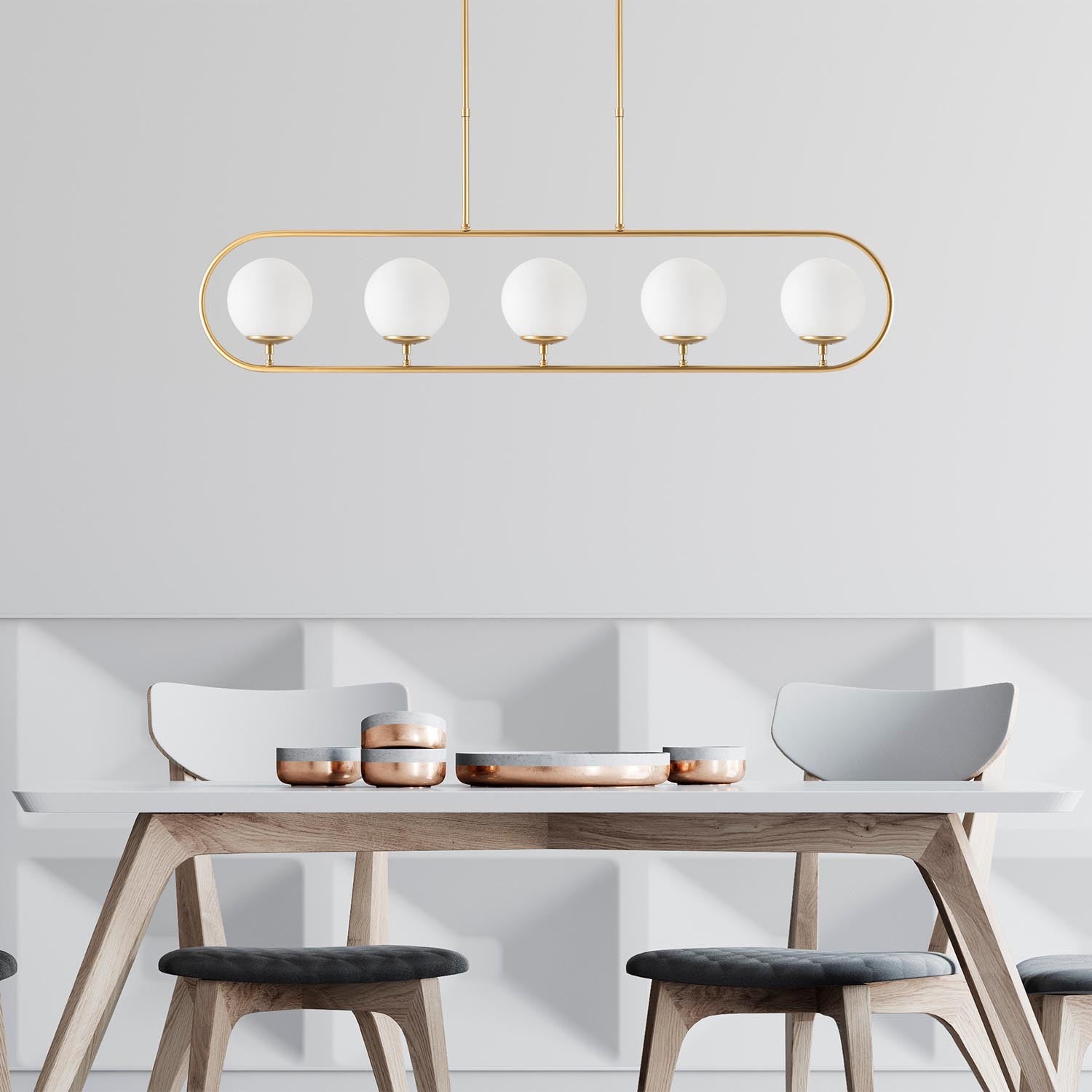 Jewel - 10620 in Glänzendes Gold präsentiert im Onlineshop von KAQTU Design AG. Pendelleuchte ist von Opviq