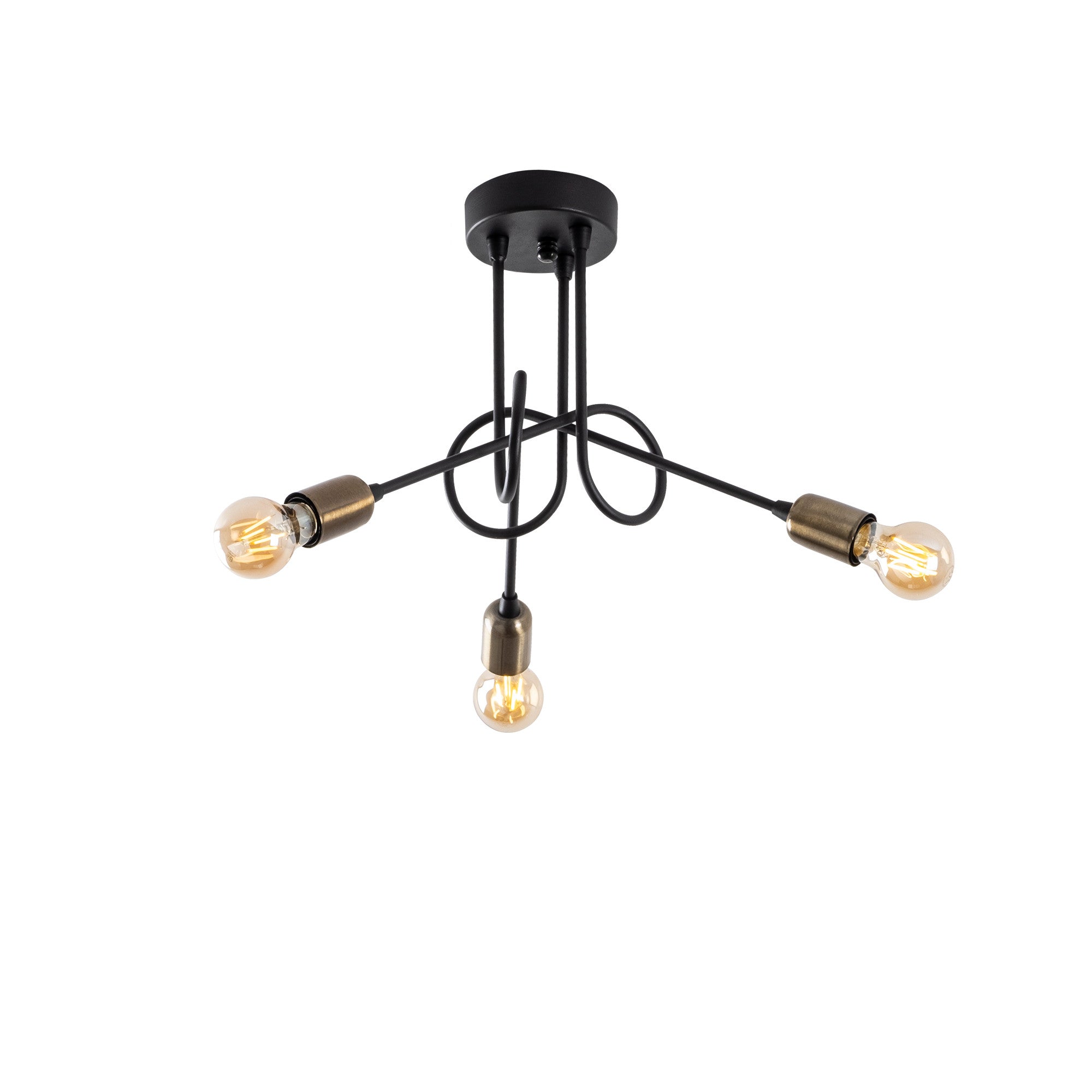 Viraj - 10875 in Schwarz Antiquität präsentiert im Onlineshop von KAQTU Design AG. Deckenleuchte ist von Opviq