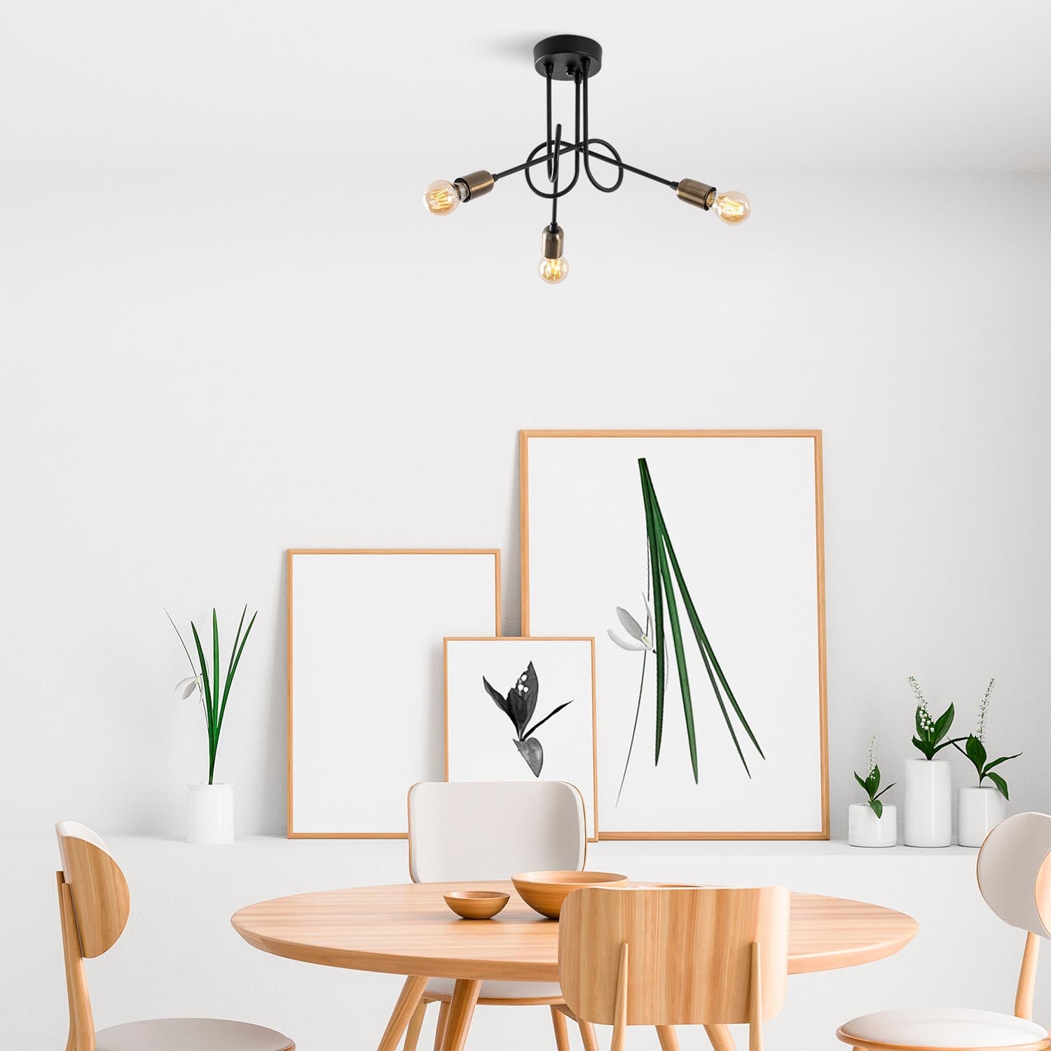Viraj - 10875 in Schwarz Antiquität präsentiert im Onlineshop von KAQTU Design AG. Deckenleuchte ist von Opviq