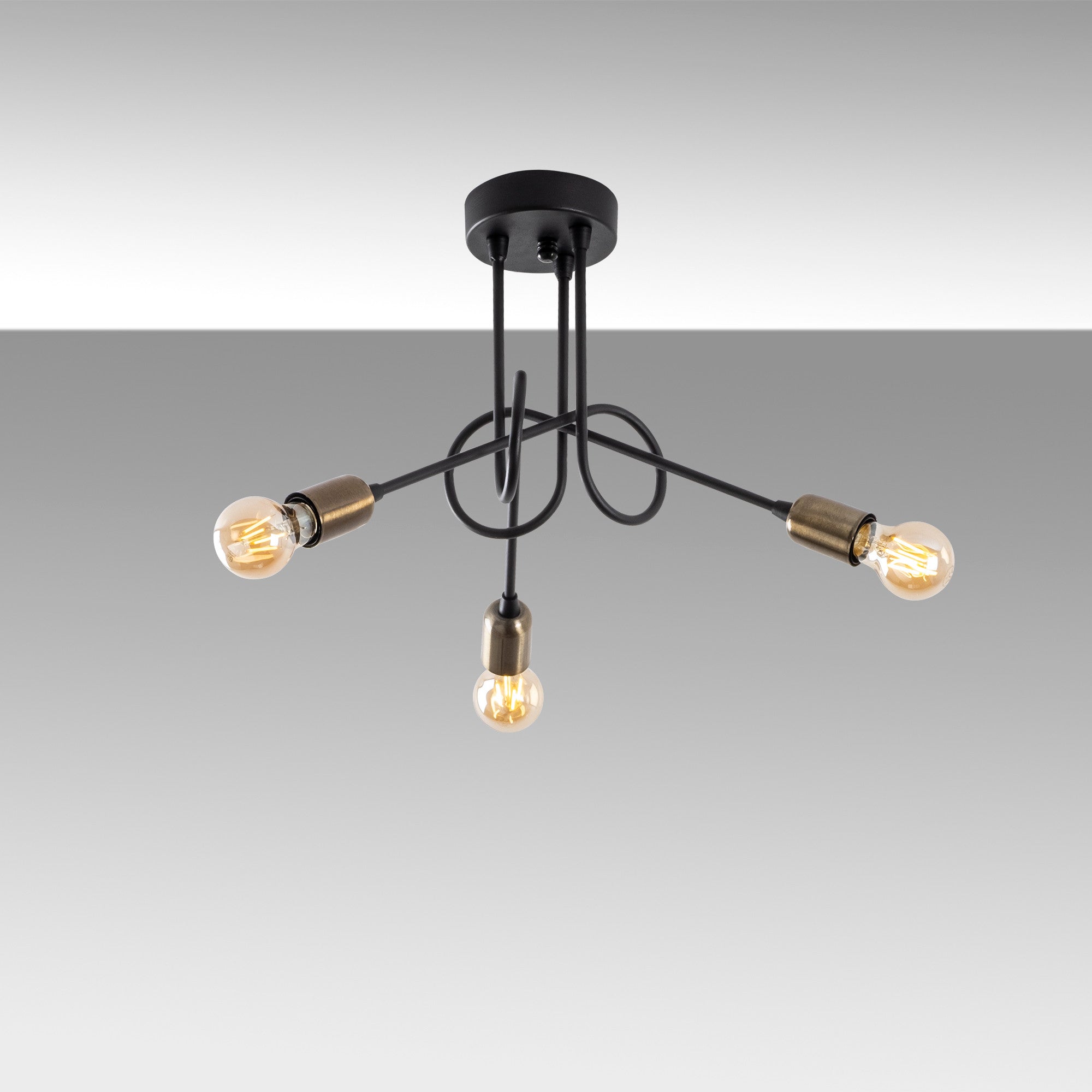 Viraj - 10875 in Schwarz Antiquität präsentiert im Onlineshop von KAQTU Design AG. Deckenleuchte ist von Opviq
