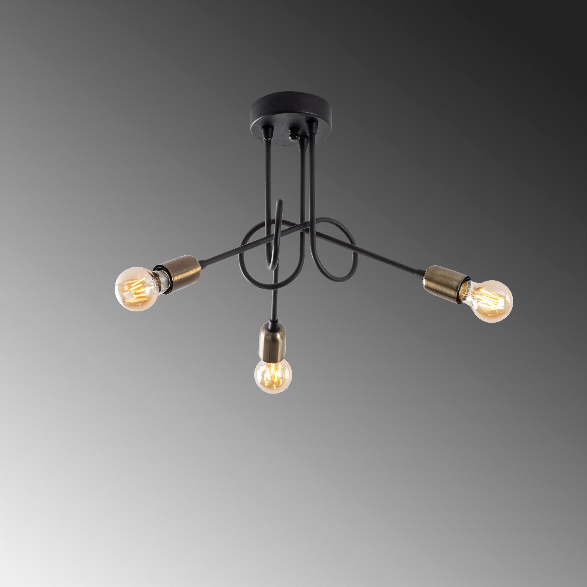 Viraj - 10875 in Schwarz Antiquität präsentiert im Onlineshop von KAQTU Design AG. Deckenleuchte ist von Opviq