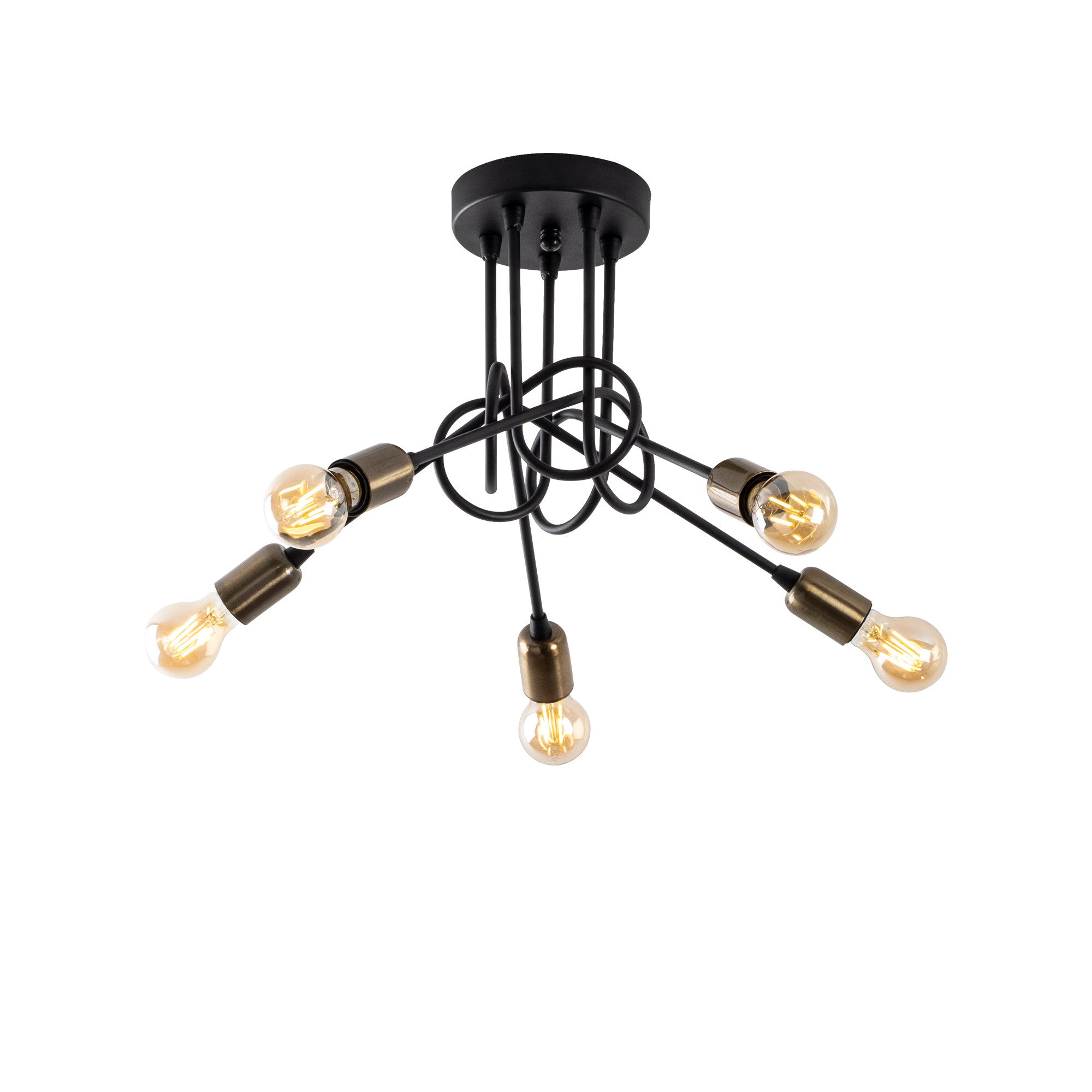 Viraj - 10880 in Schwarz Antiquität präsentiert im Onlineshop von KAQTU Design AG. Deckenleuchte ist von Opviq