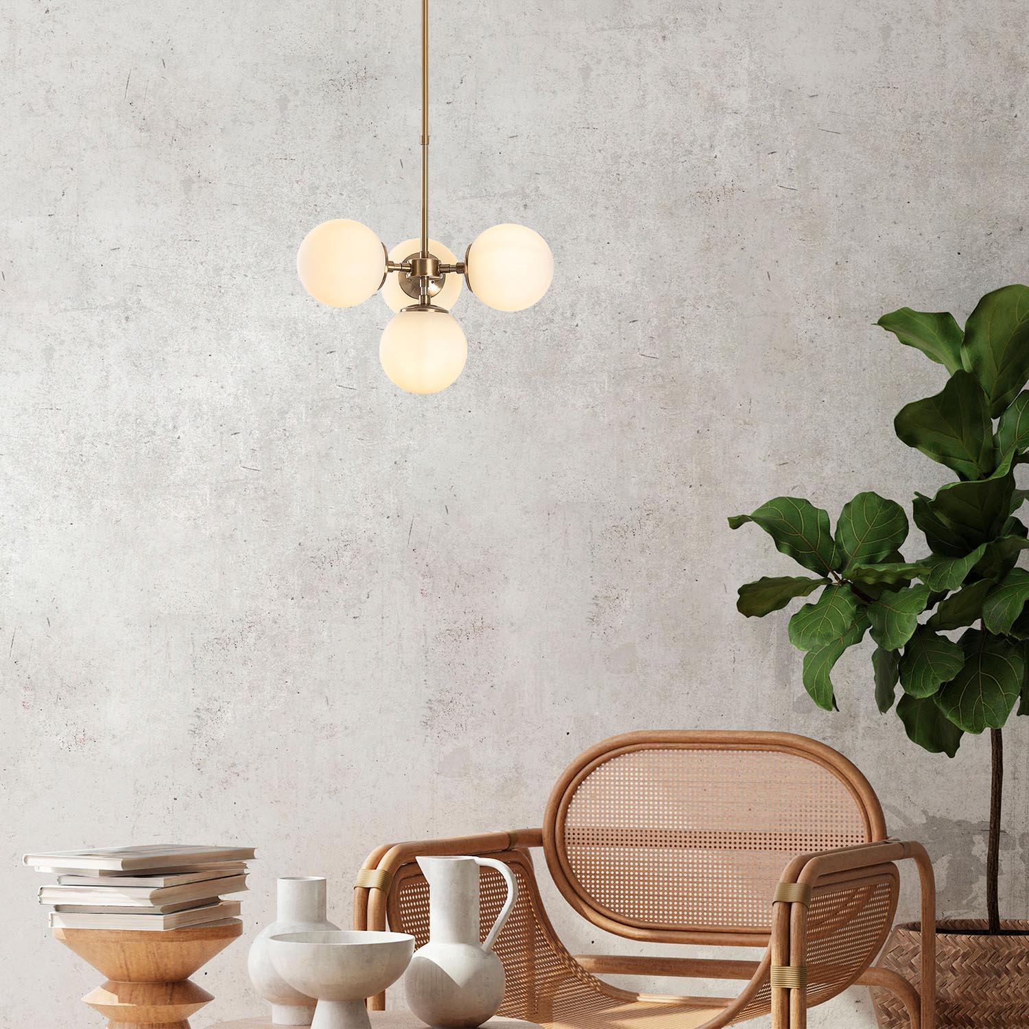 Akkas - 10060 in Vintage präsentiert im Onlineshop von KAQTU Design AG. Pendelleuchte ist von Opviq