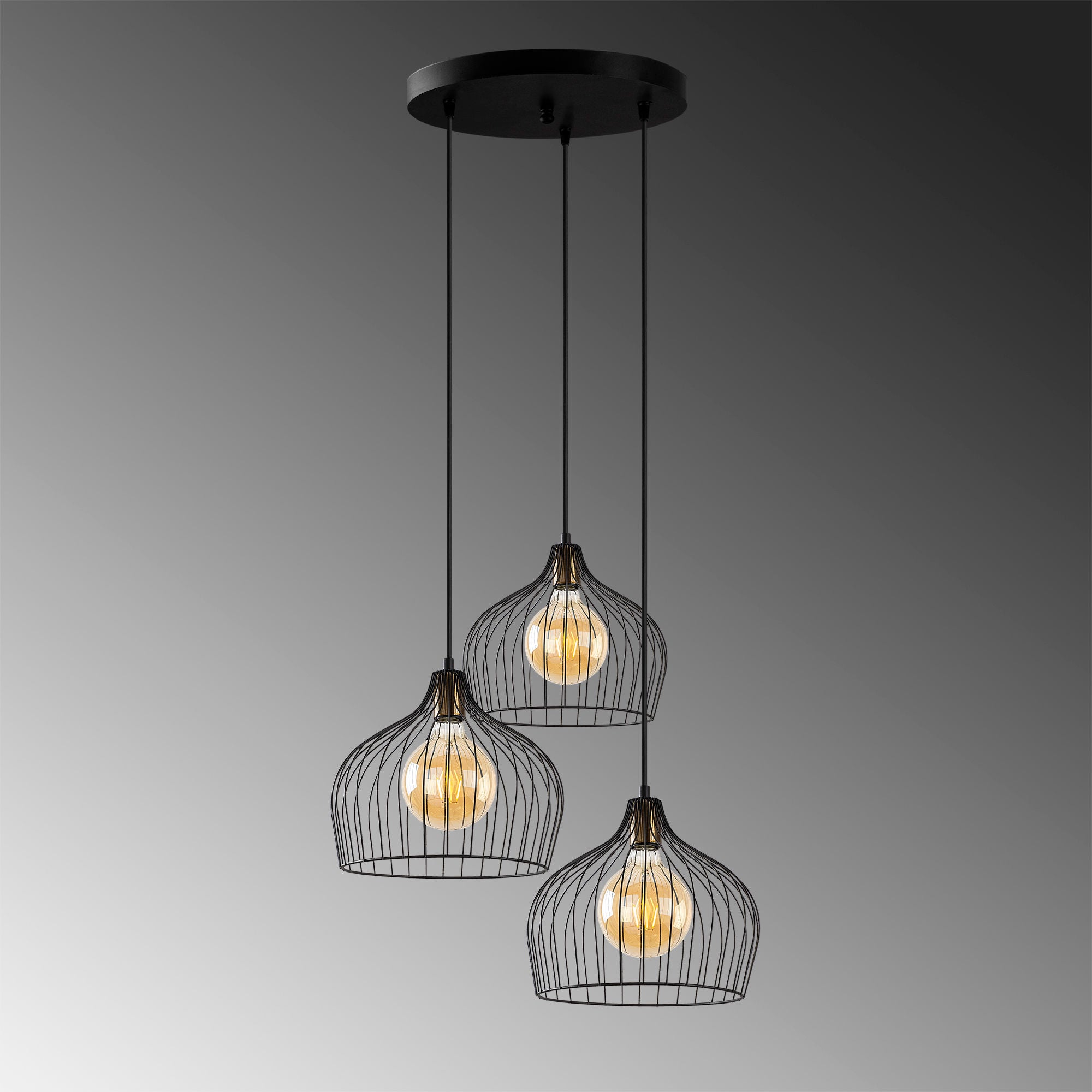 Bek - 11375 in Schwarz Antiquität präsentiert im Onlineshop von KAQTU Design AG. Pendelleuchte ist von Opviq