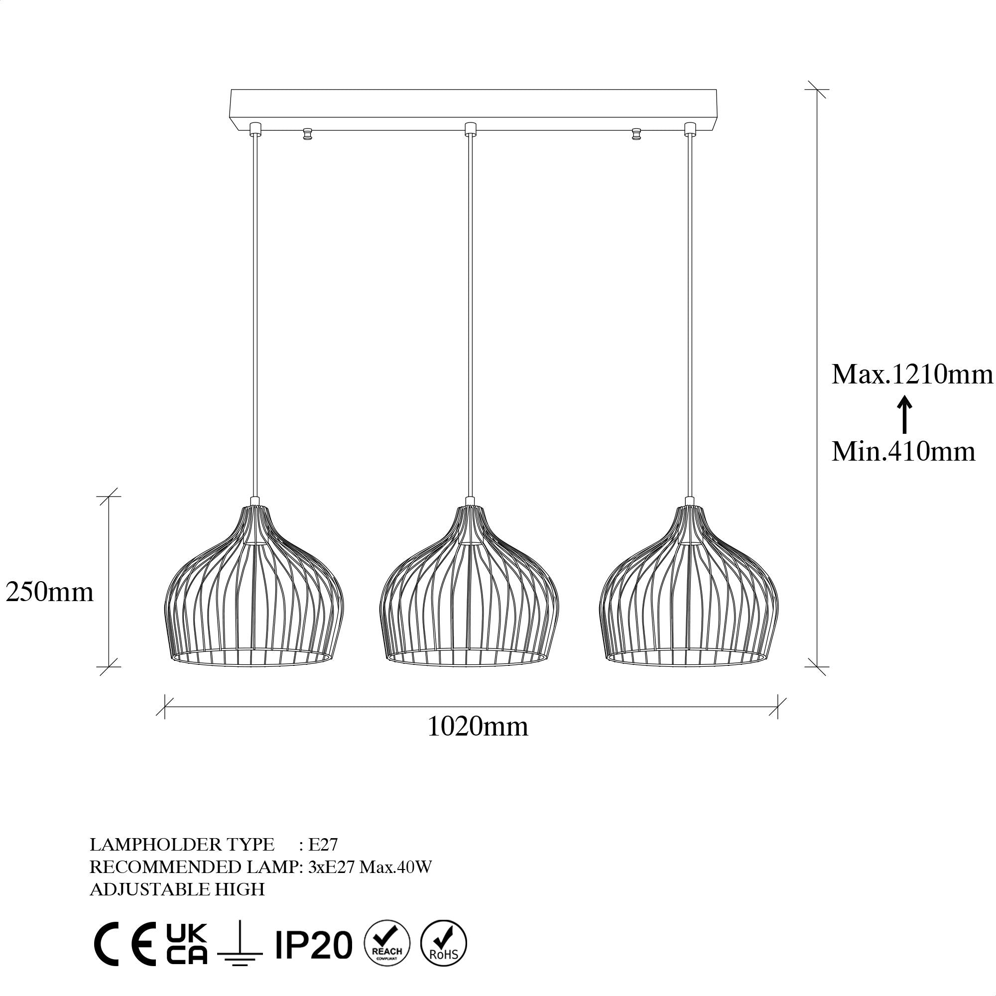 Bek - 11380 in Schwarz Antiquität präsentiert im Onlineshop von KAQTU Design AG. Pendelleuchte ist von Opviq