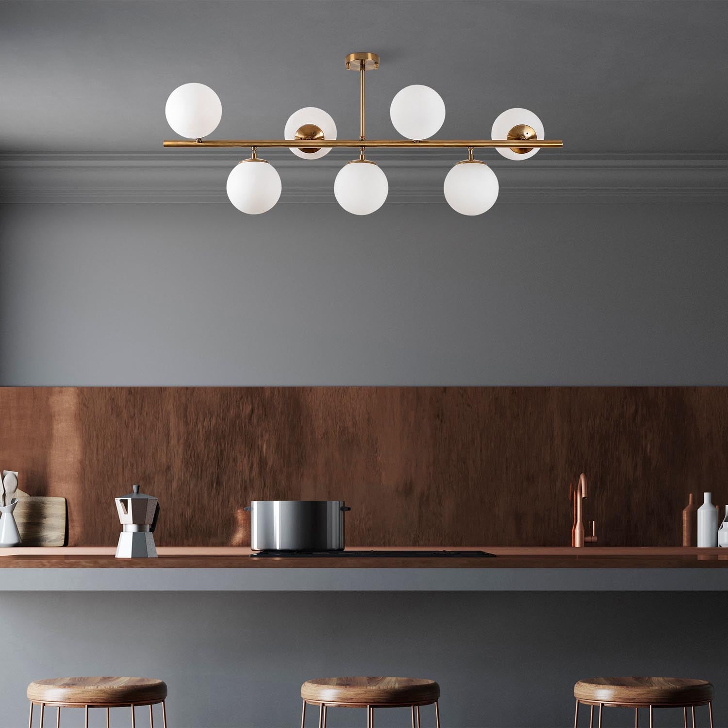 Fazli - 10536 in Vintage präsentiert im Onlineshop von KAQTU Design AG. Pendelleuchte ist von Opviq