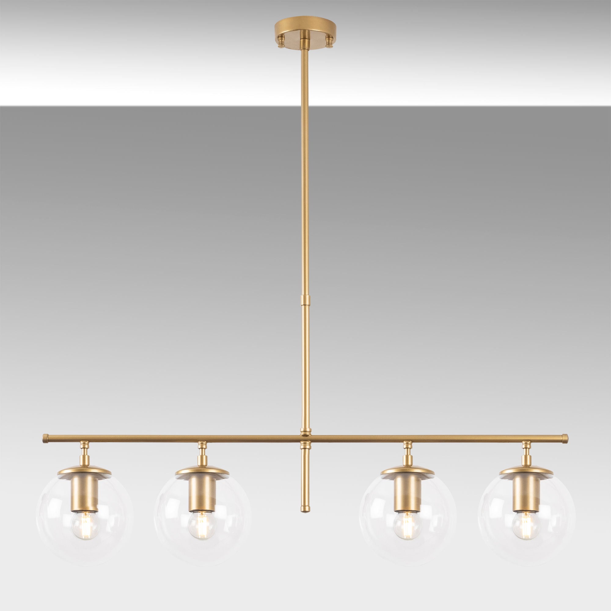 Roe - 10785 in Glänzendes Gold präsentiert im Onlineshop von KAQTU Design AG. Pendelleuchte ist von Opviq