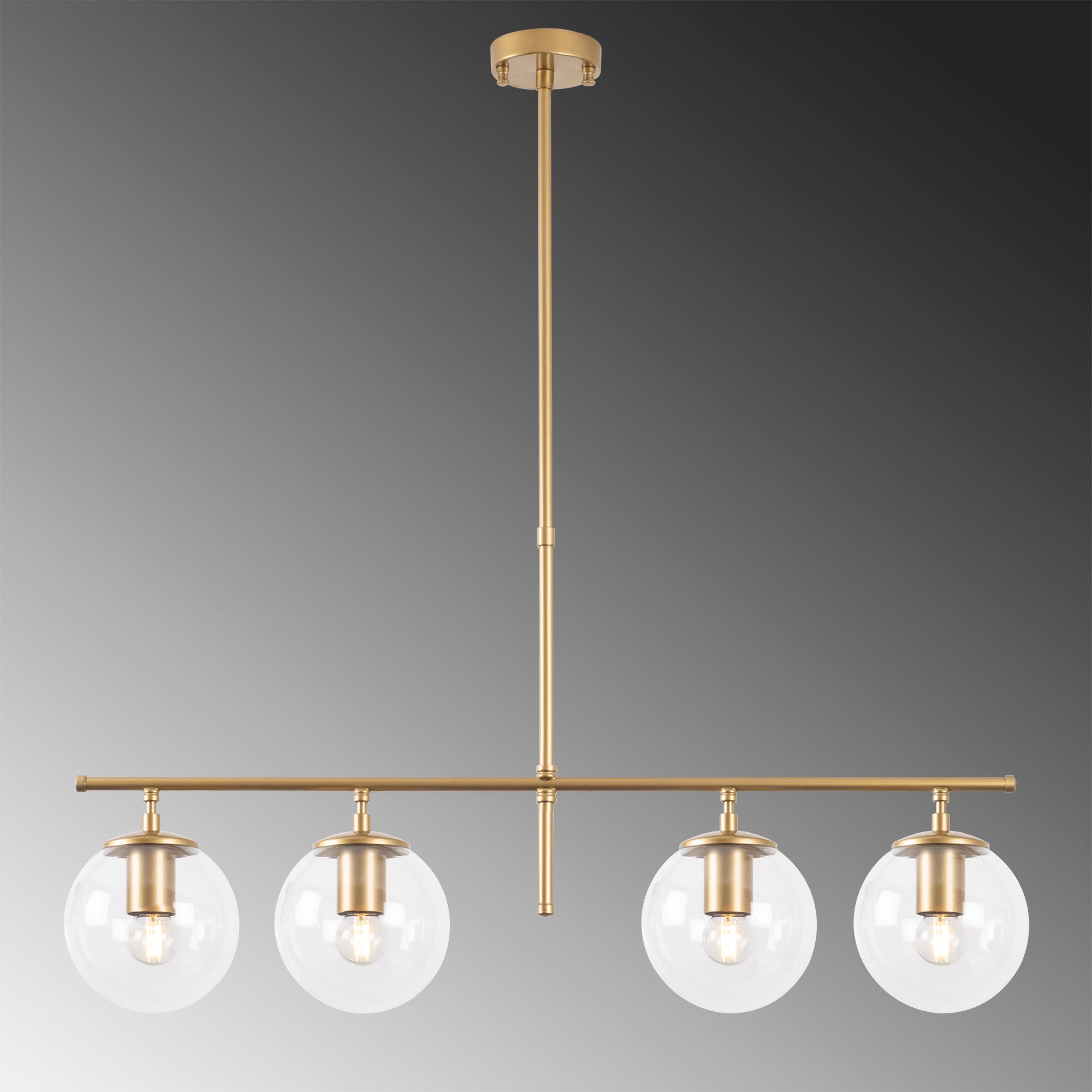 Roe - 10785 in Glänzendes Gold präsentiert im Onlineshop von KAQTU Design AG. Pendelleuchte ist von Opviq