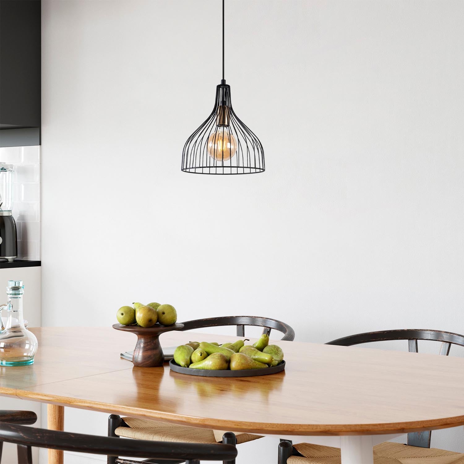 Cafu - 11565 in Schwarz Antiquität präsentiert im Onlineshop von KAQTU Design AG. Pendelleuchte ist von Opviq