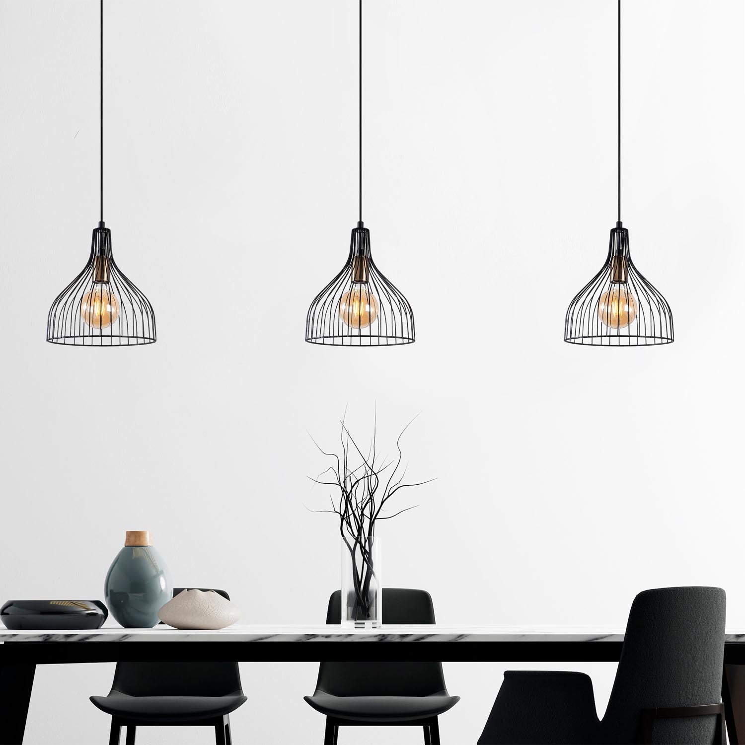 Cafu - 11565 in Schwarz Antiquität präsentiert im Onlineshop von KAQTU Design AG. Pendelleuchte ist von Opviq