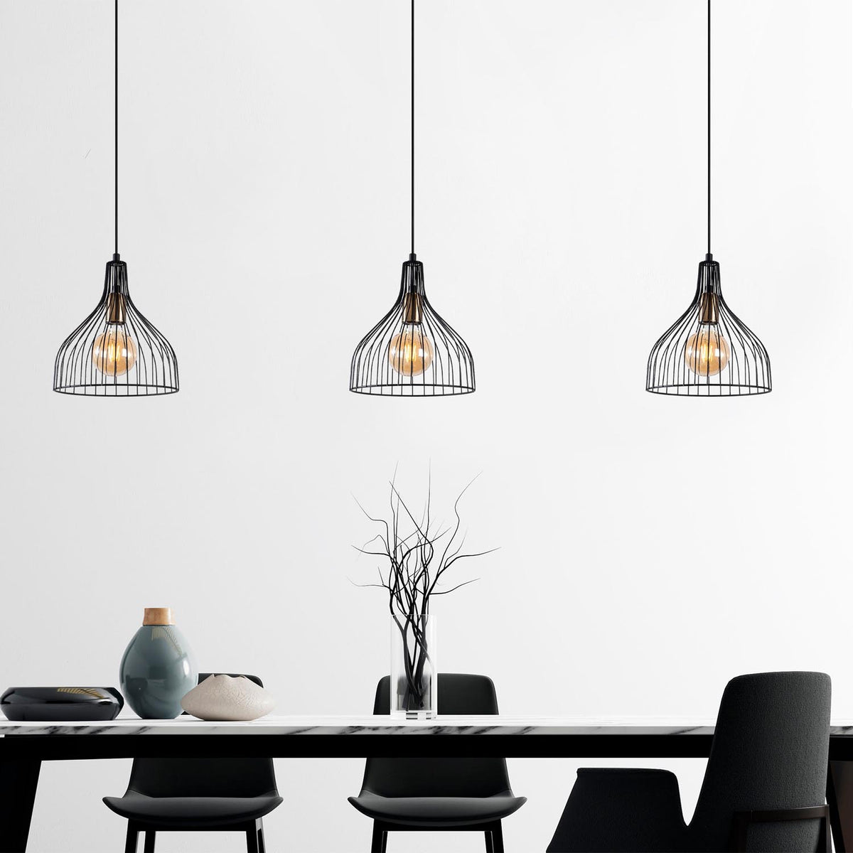 Cafu Pendellampe - Schwarz Antiquität in Schwarz Antiquität präsentiert im Onlineshop von KAQTU Design AG. Pendelleuchte ist von Opviq