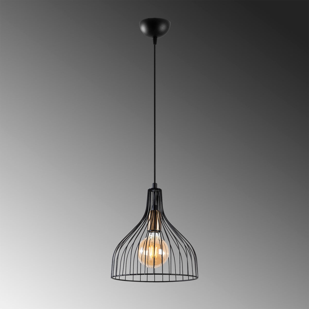 Cafu Pendellampe - Schwarz Antiquität in Schwarz Antiquität präsentiert im Onlineshop von KAQTU Design AG. Pendelleuchte ist von Opviq