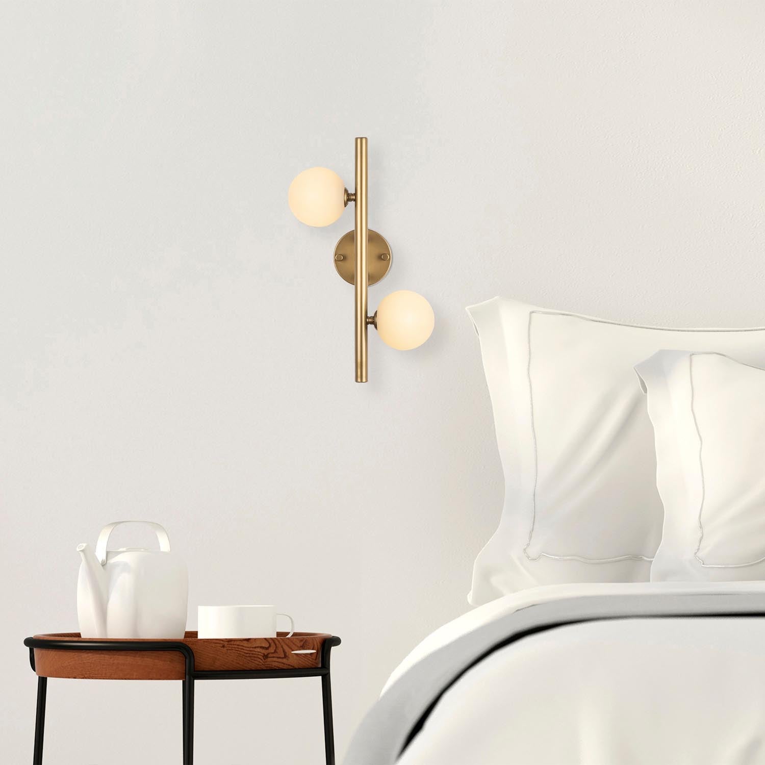 Domino - 11037 in Gold präsentiert im Onlineshop von KAQTU Design AG. Wandleuchte ist von Opviq