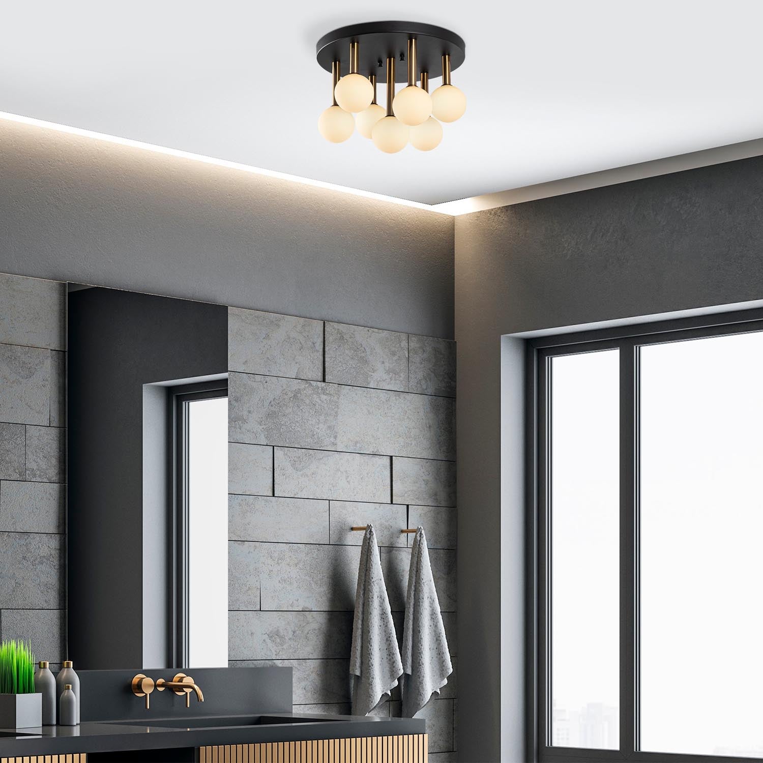 Even - 11755 in Schwarz Antiquität Creme präsentiert im Onlineshop von KAQTU Design AG. Pendelleuchte ist von Opviq
