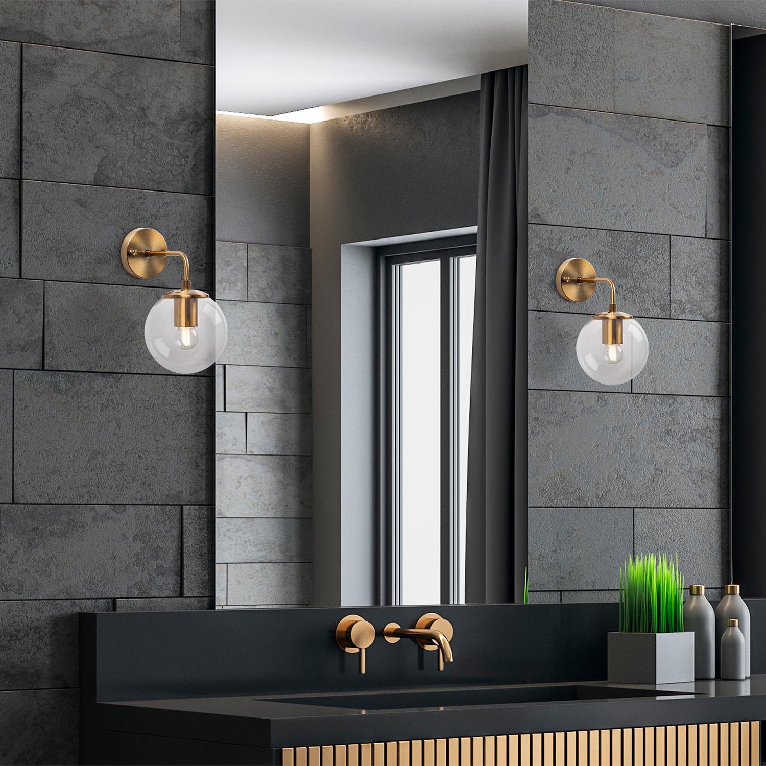 Viran - 10890 in Vintage präsentiert im Onlineshop von KAQTU Design AG. Wandleuchte ist von Opviq