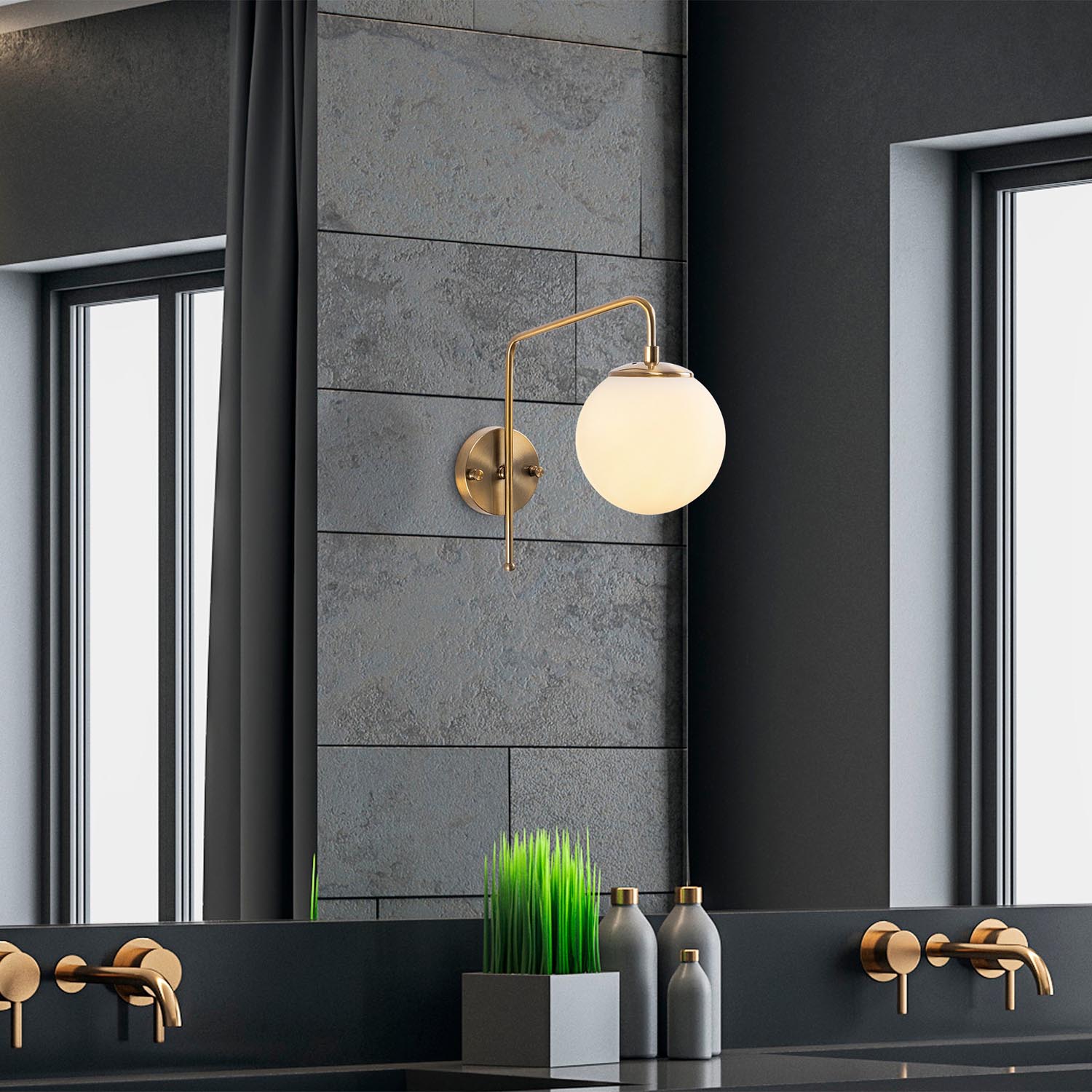 Viran - 10945 in Vintage präsentiert im Onlineshop von KAQTU Design AG. Wandleuchte ist von Opviq