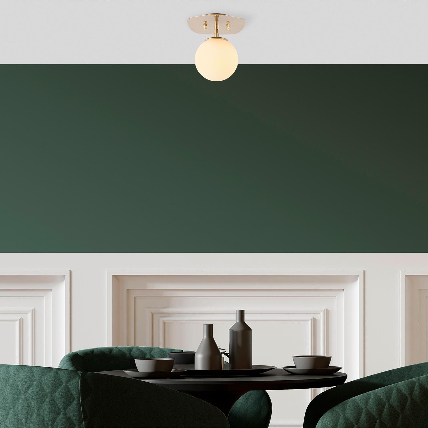 Well - 11671 in Gold präsentiert im Onlineshop von KAQTU Design AG. Pendelleuchte ist von Opviq