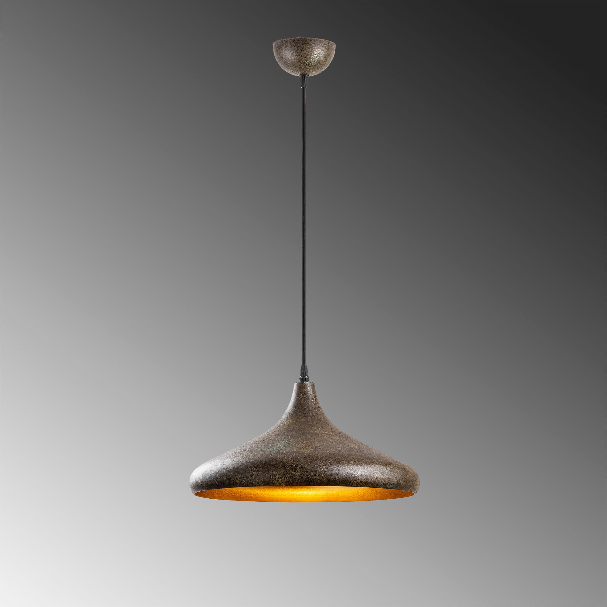 Barek - 11544 in Patina präsentiert im Onlineshop von KAQTU Design AG. Pendelleuchte ist von Opviq