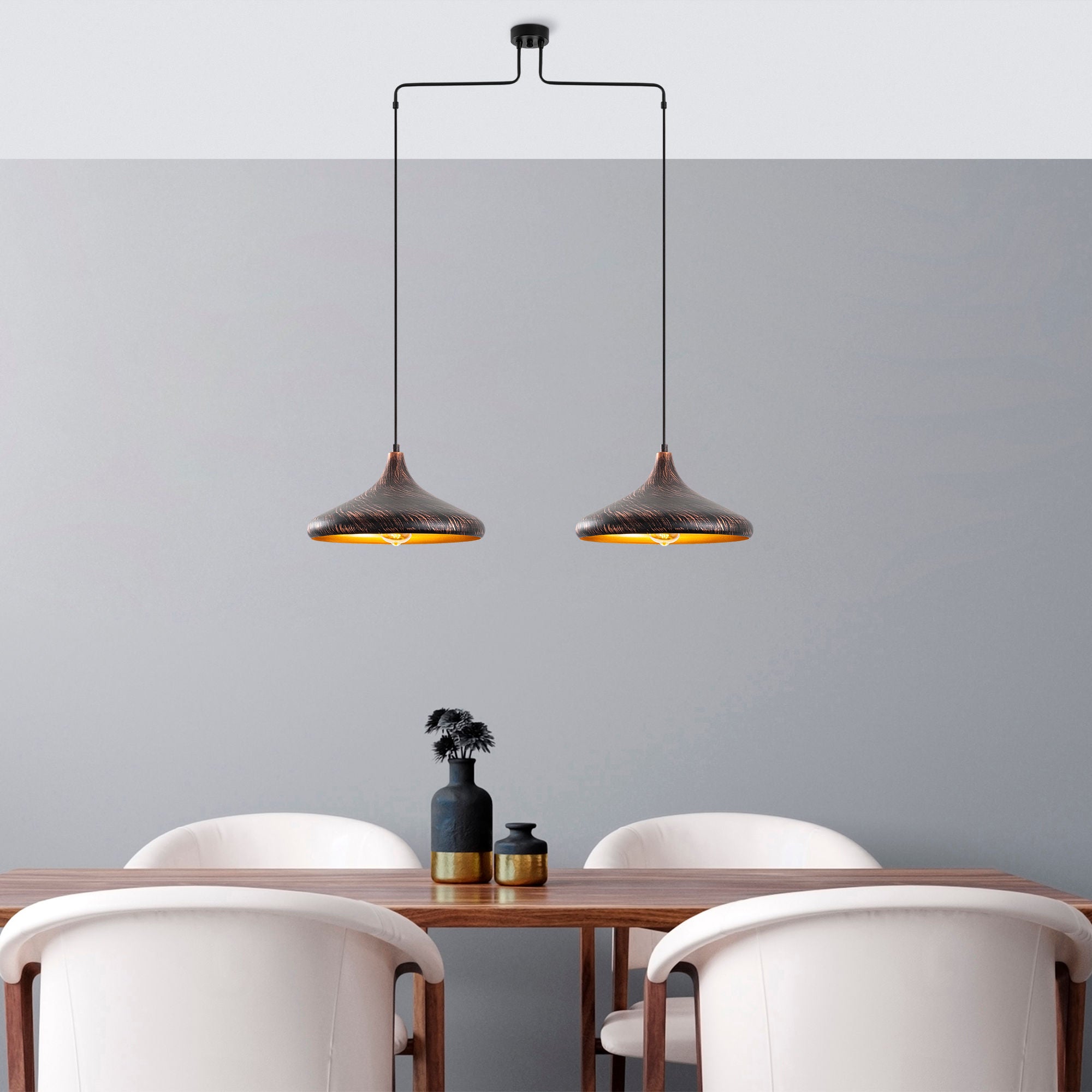 Barek - 11548 in Patina präsentiert im Onlineshop von KAQTU Design AG. Pendelleuchte ist von Opviq