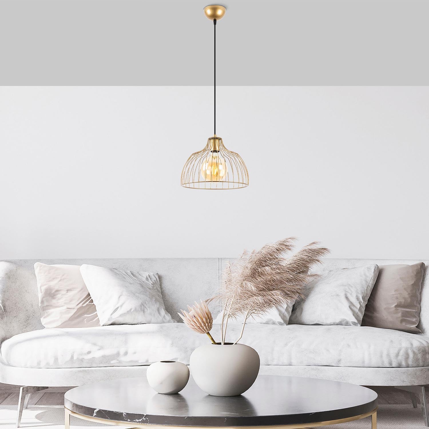 Bek - 11371 in Glänzendes Gold präsentiert im Onlineshop von KAQTU Design AG. Pendelleuchte ist von Opviq