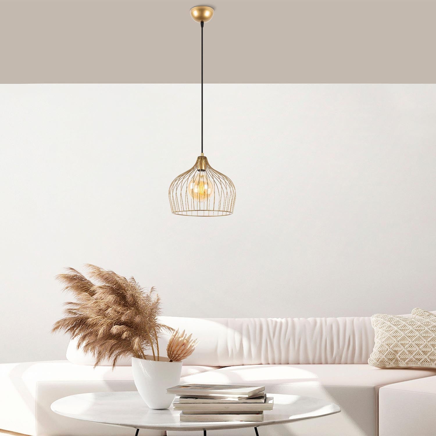 Bek - 11371 in Glänzendes Gold präsentiert im Onlineshop von KAQTU Design AG. Pendelleuchte ist von Opviq