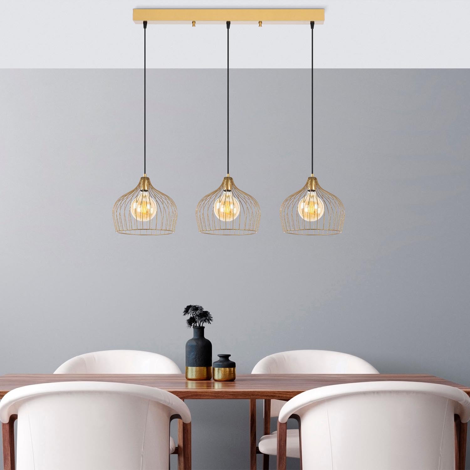Bek - 11376 in Glänzendes Gold präsentiert im Onlineshop von KAQTU Design AG. Pendelleuchte ist von Opviq