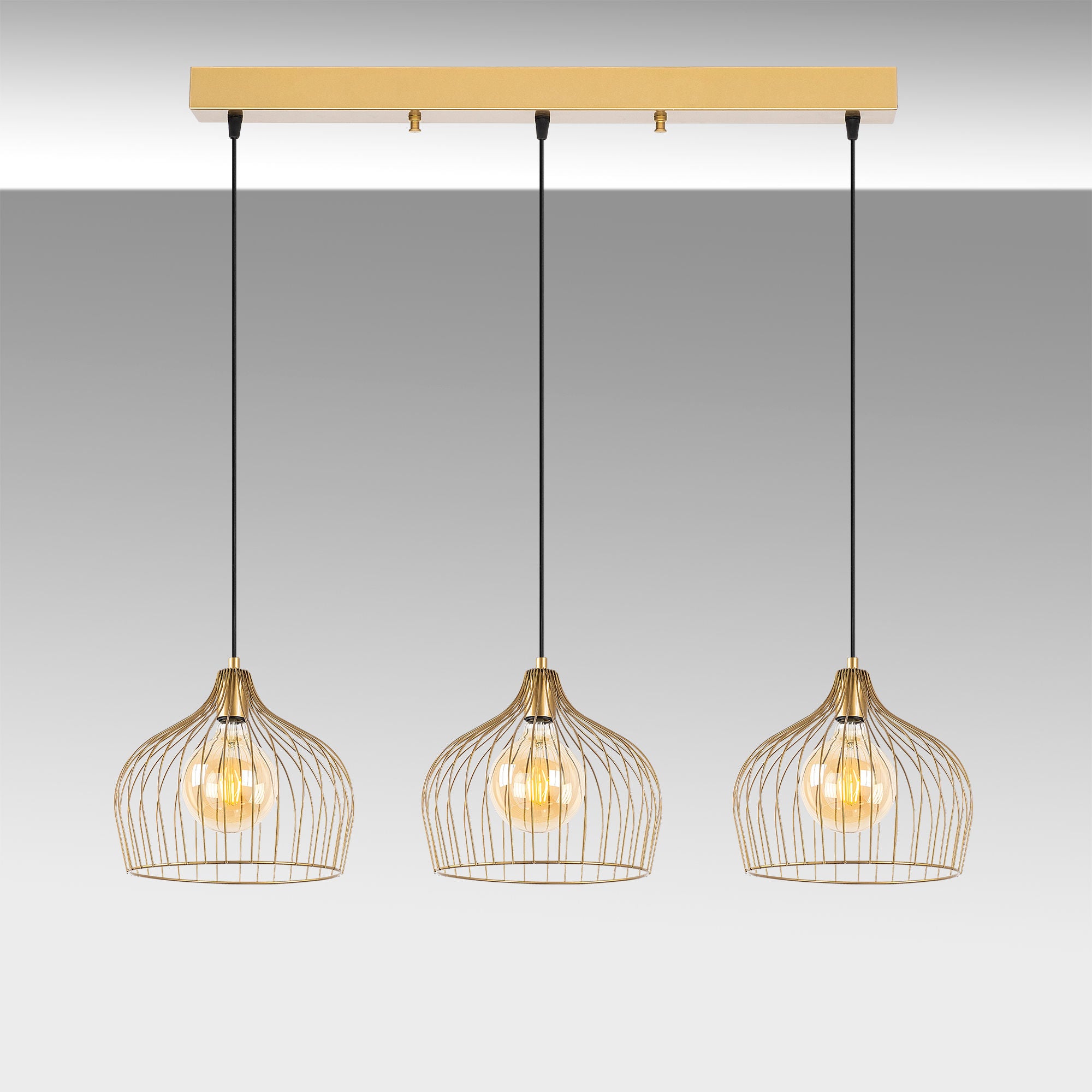 Bek - 11376 in Glänzendes Gold präsentiert im Onlineshop von KAQTU Design AG. Pendelleuchte ist von Opviq
