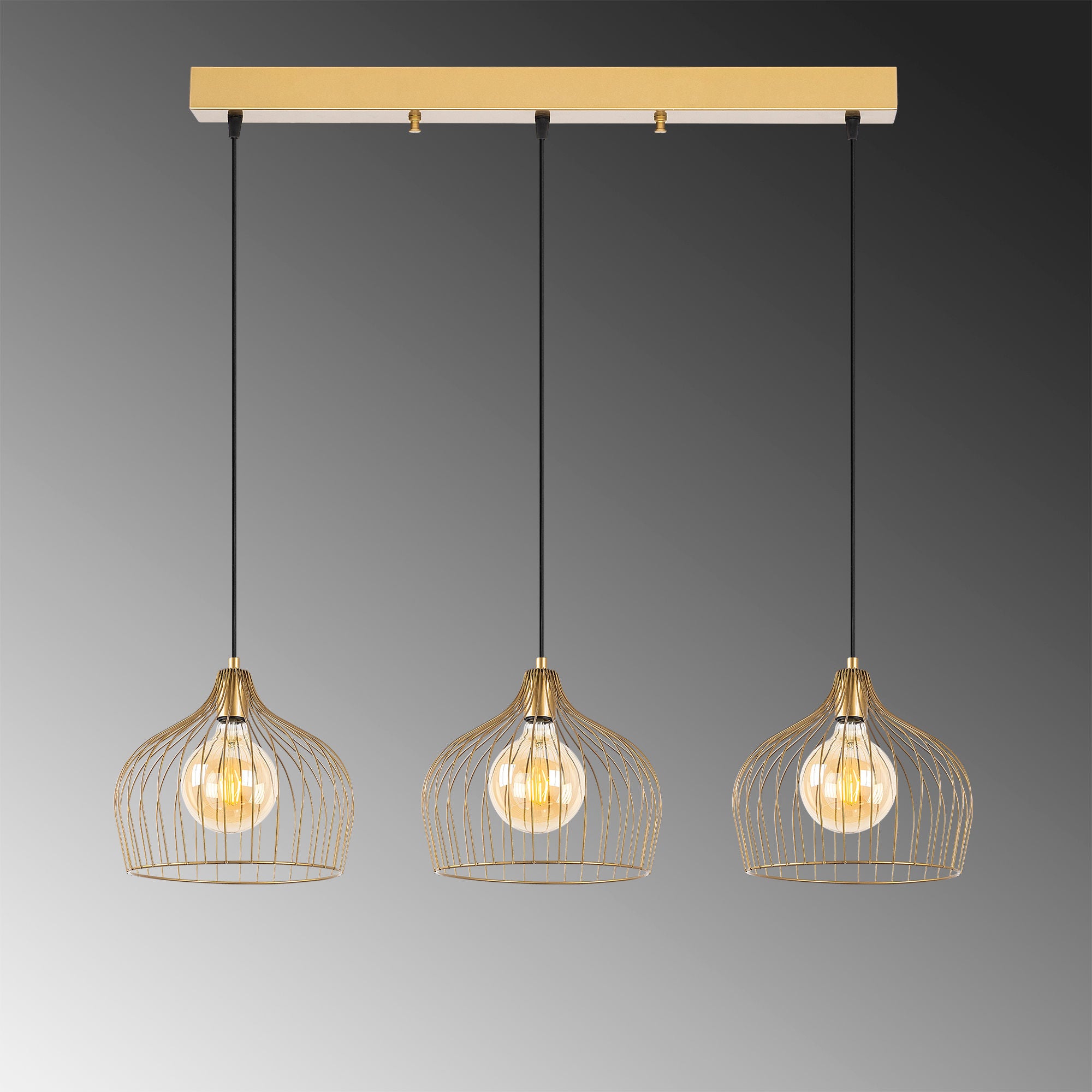 Bek - 11376 in Glänzendes Gold präsentiert im Onlineshop von KAQTU Design AG. Pendelleuchte ist von Opviq