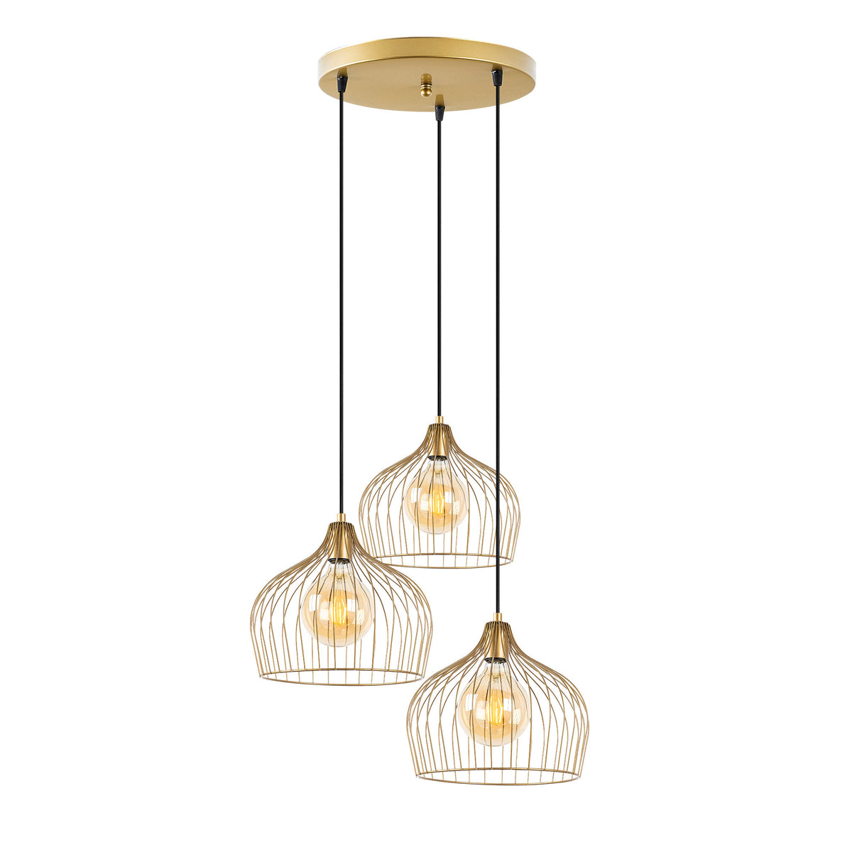 Bek Pendellampe - Glänzendes Gold in Glänzendes Gold präsentiert im Onlineshop von KAQTU Design AG. Pendelleuchte ist von Opviq
