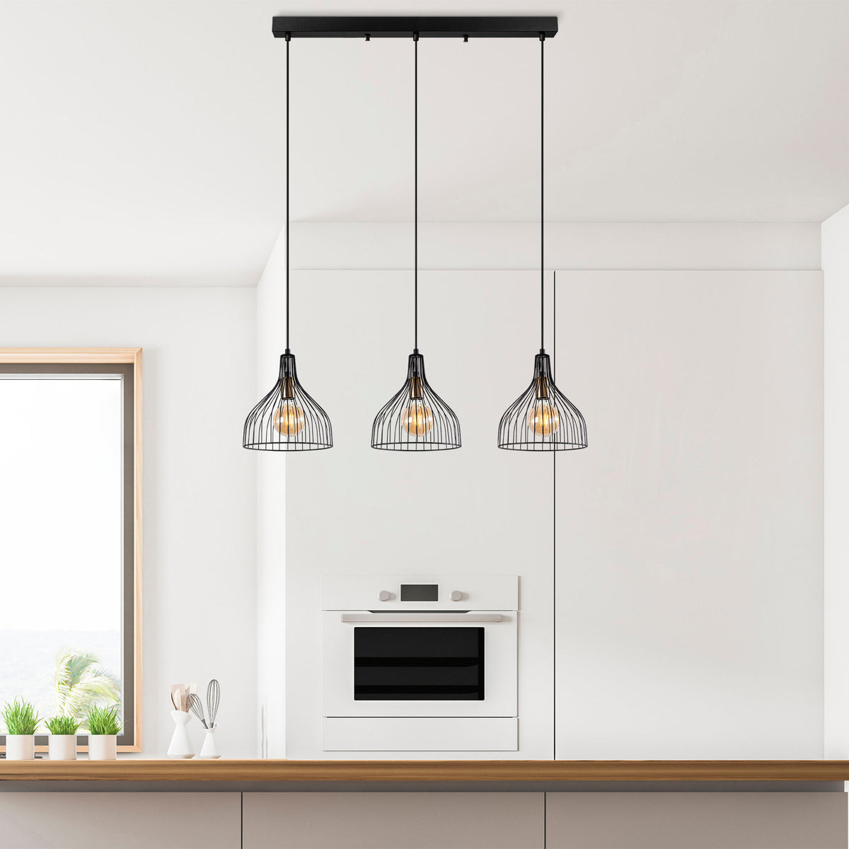 Cafu Pendellampe - Schwarz Antiquität in Schwarz Antiquität präsentiert im Onlineshop von KAQTU Design AG. Pendelleuchte ist von Opviq