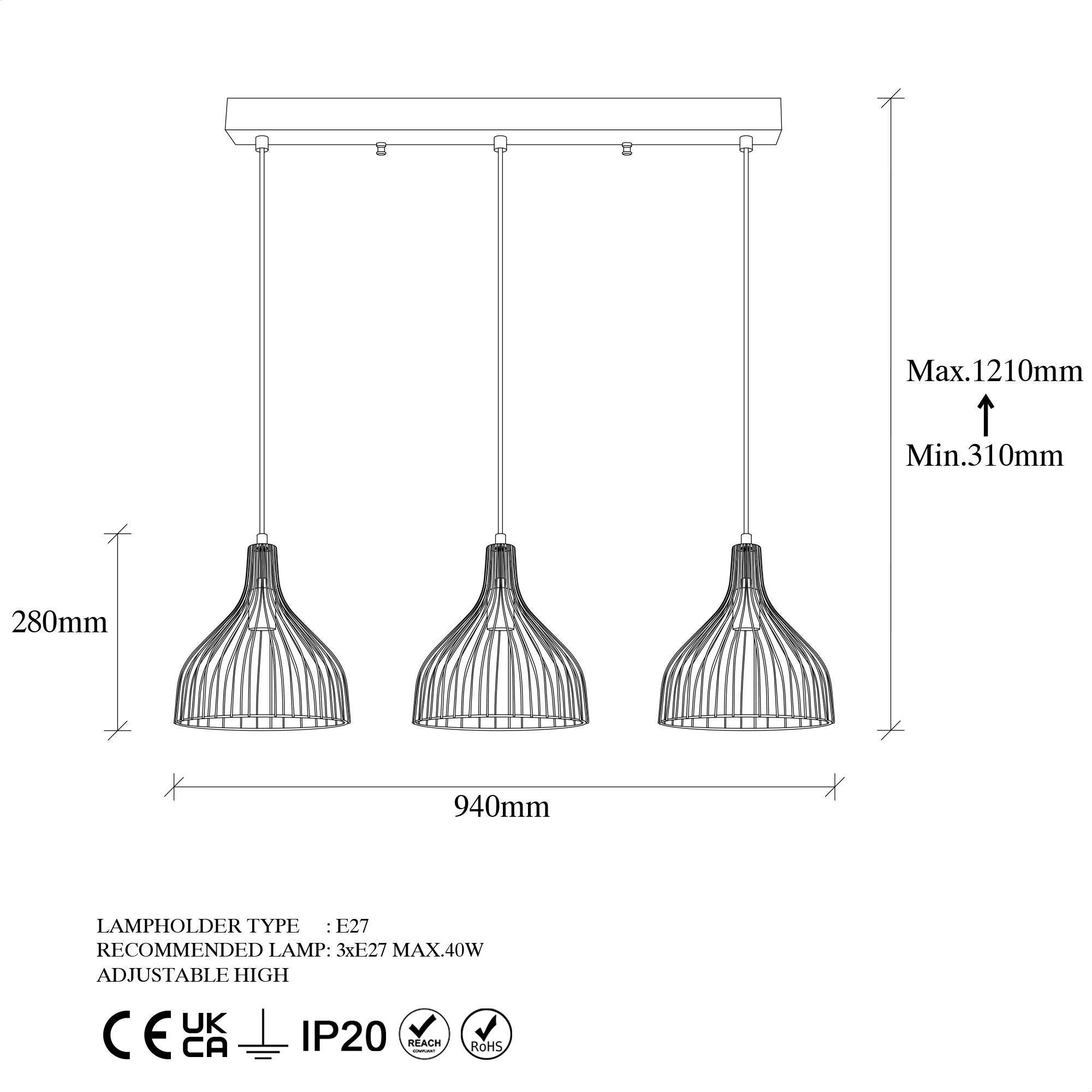 Cafu - 11565 - 1 in Schwarz Antiquität präsentiert im Onlineshop von KAQTU Design AG. Pendelleuchte ist von Opviq