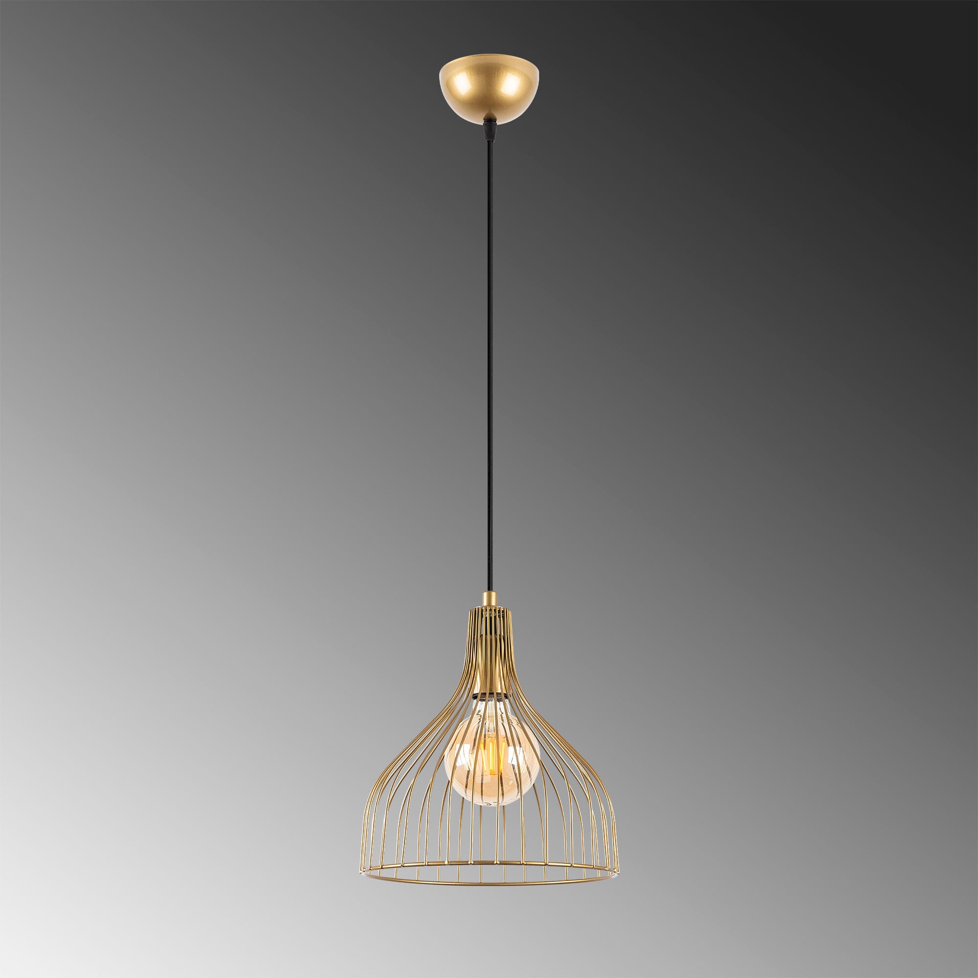 Cafu - 11566 in Glänzendes Gold präsentiert im Onlineshop von KAQTU Design AG. Pendelleuchte ist von Opviq