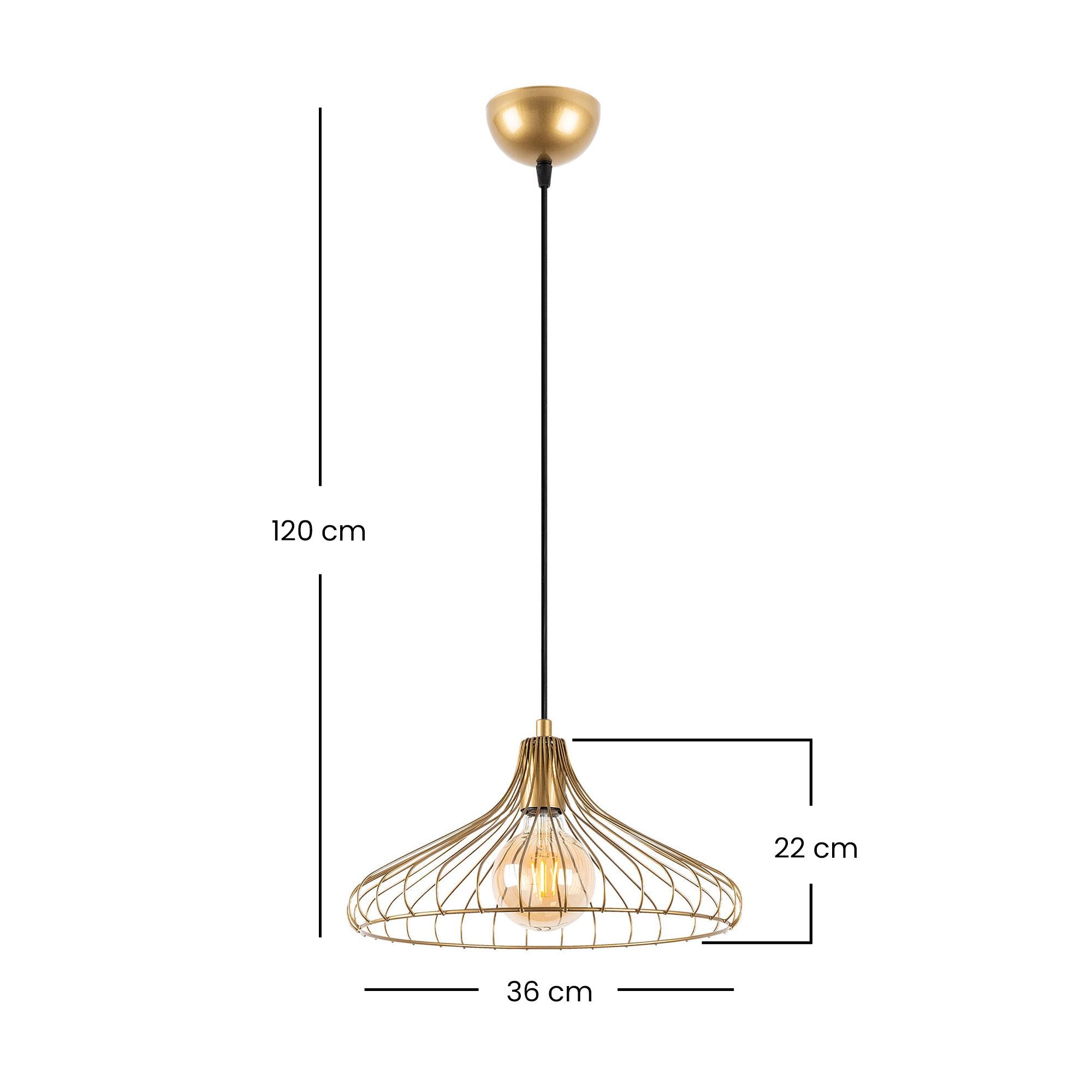 DEPAY-11251 in Glänzendes Gold präsentiert im Onlineshop von KAQTU Design AG. Pendelleuchte ist von Opviq