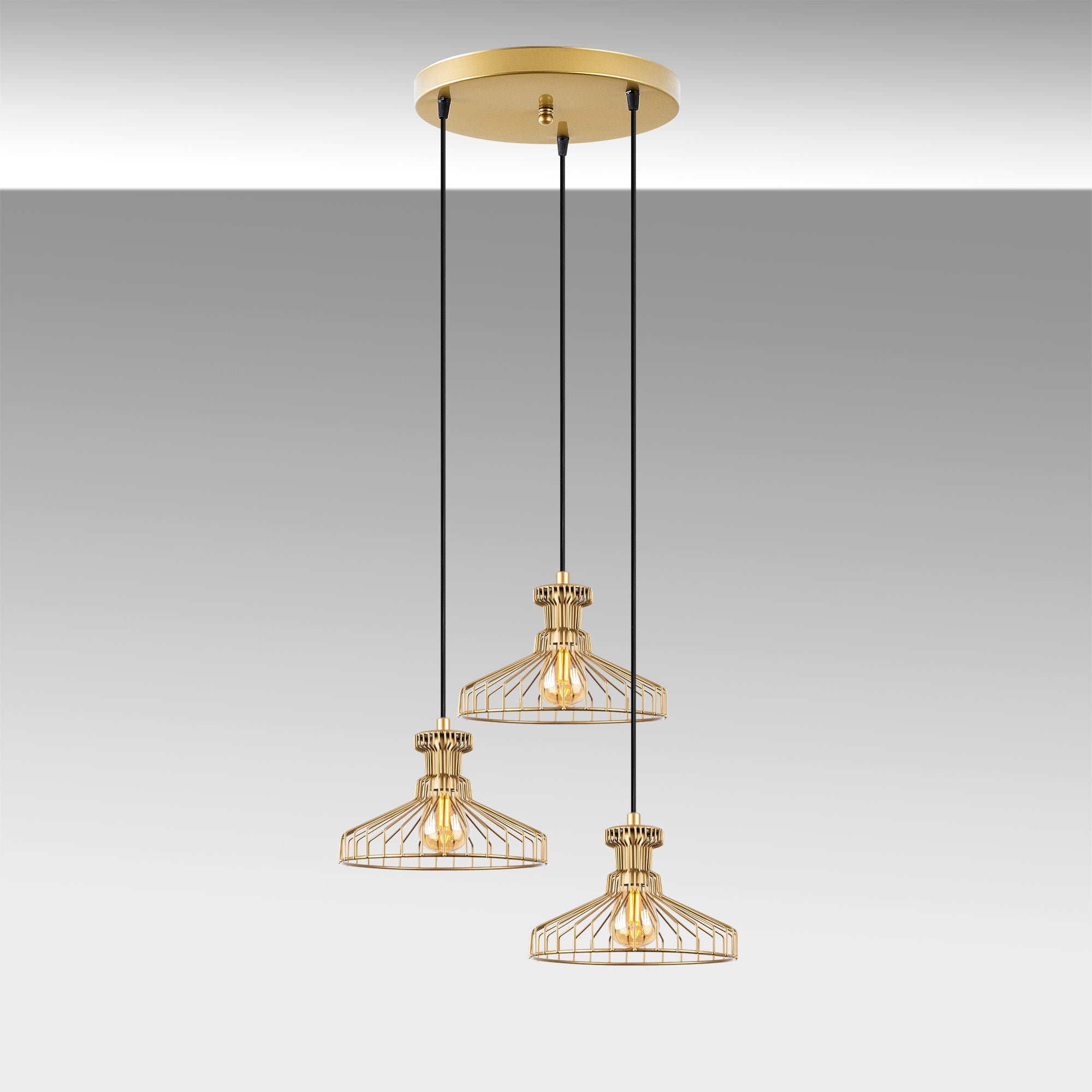 Events - 11241 in Glänzendes Gold präsentiert im Onlineshop von KAQTU Design AG. Pendelleuchte ist von Opviq