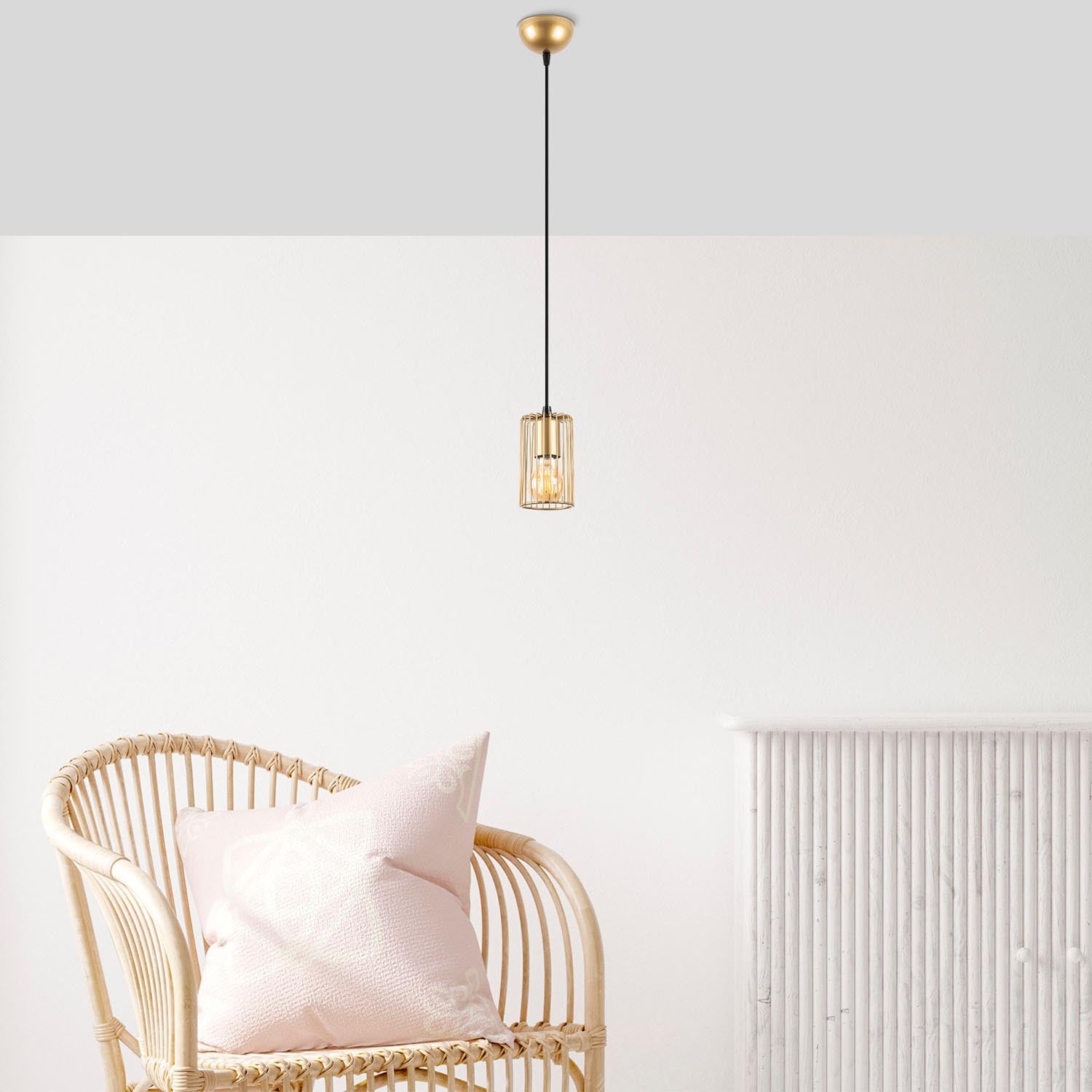 Kemtel - 11846 in Glänzendes Gold präsentiert im Onlineshop von KAQTU Design AG. Pendelleuchte ist von Opviq