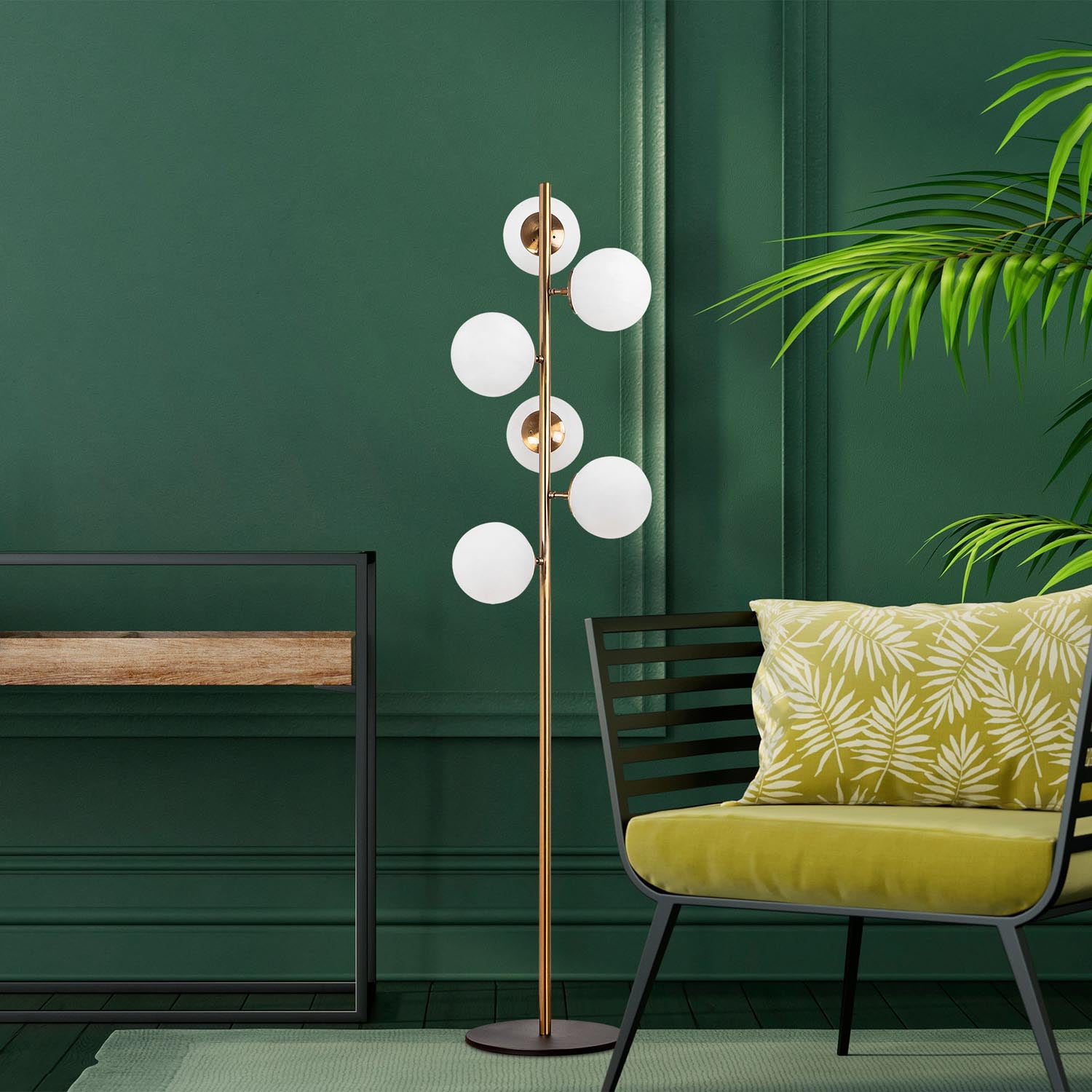 Fazli - 10510 in Vintage präsentiert im Onlineshop von KAQTU Design AG. Stehleuchte ist von Opviq