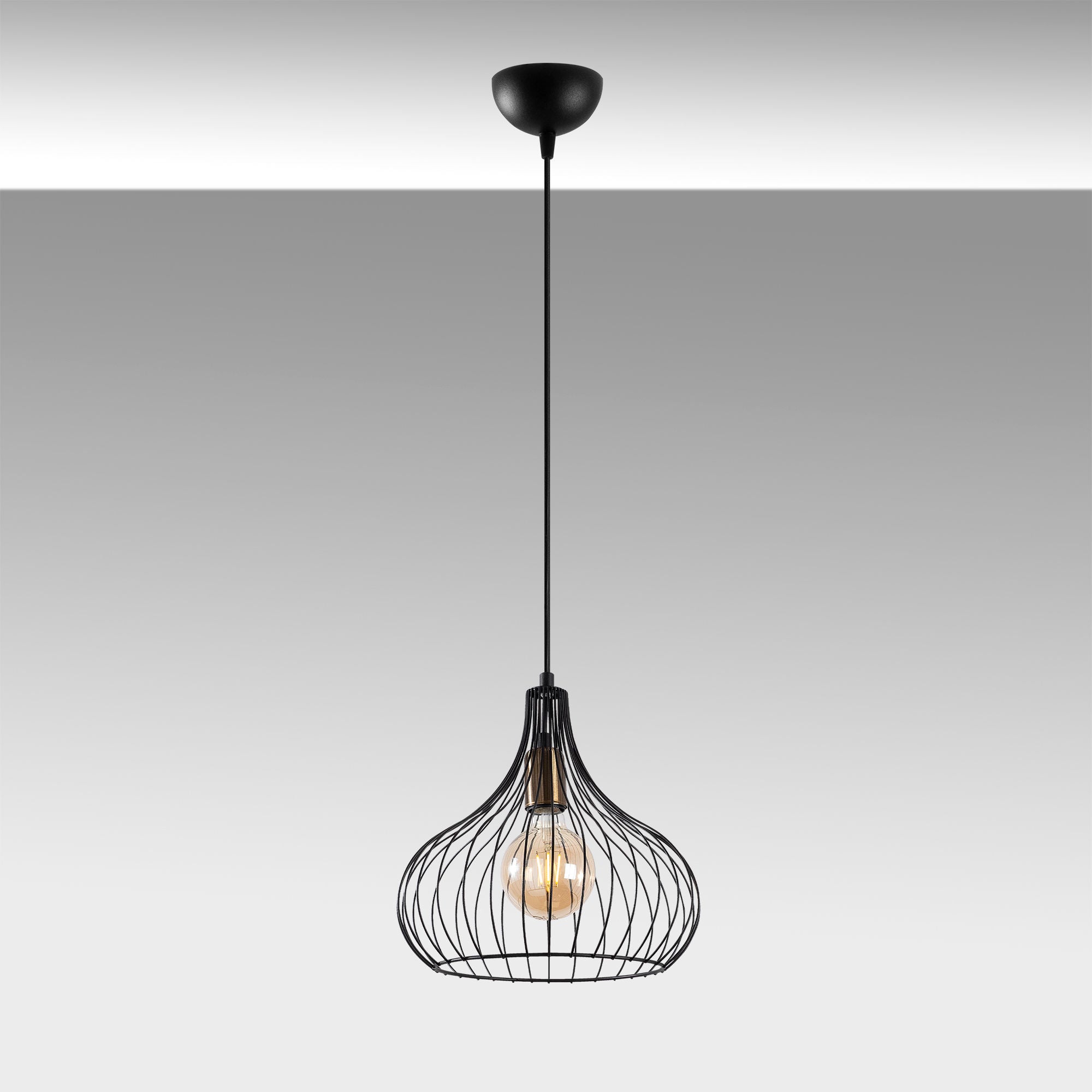 Teldamla - 11905 in Schwarz Antiquität präsentiert im Onlineshop von KAQTU Design AG. Pendelleuchte ist von Opviq