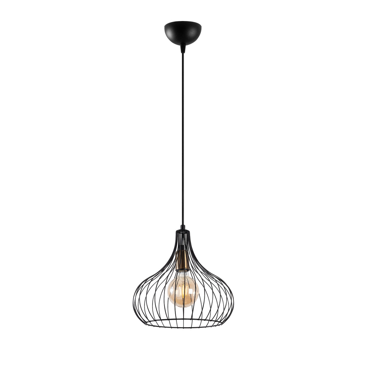 Teldamla Pendellampe - Schwarz Antiquität in Schwarz Antiquität präsentiert im Onlineshop von KAQTU Design AG. Pendelleuchte ist von Opviq