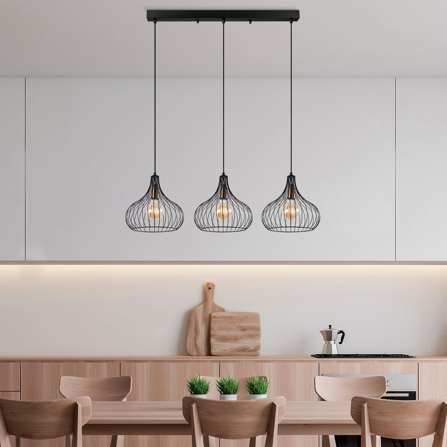 Teldamla - 11910 in Schwarz Antiquität präsentiert im Onlineshop von KAQTU Design AG. Pendelleuchte ist von Opviq