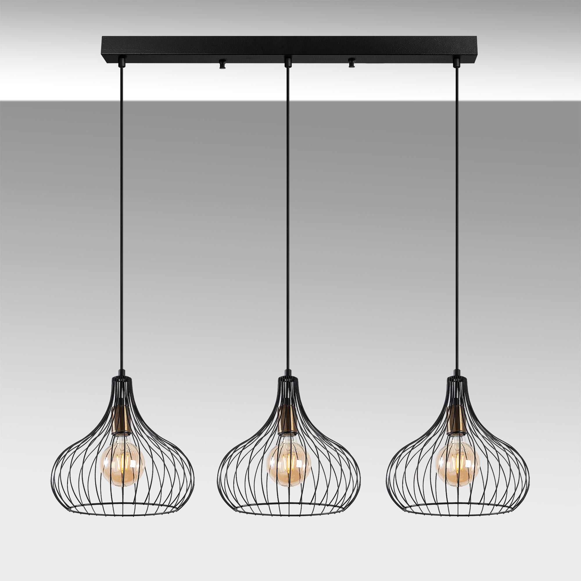 Teldamla - 11910 in Schwarz Antiquität präsentiert im Onlineshop von KAQTU Design AG. Pendelleuchte ist von Opviq