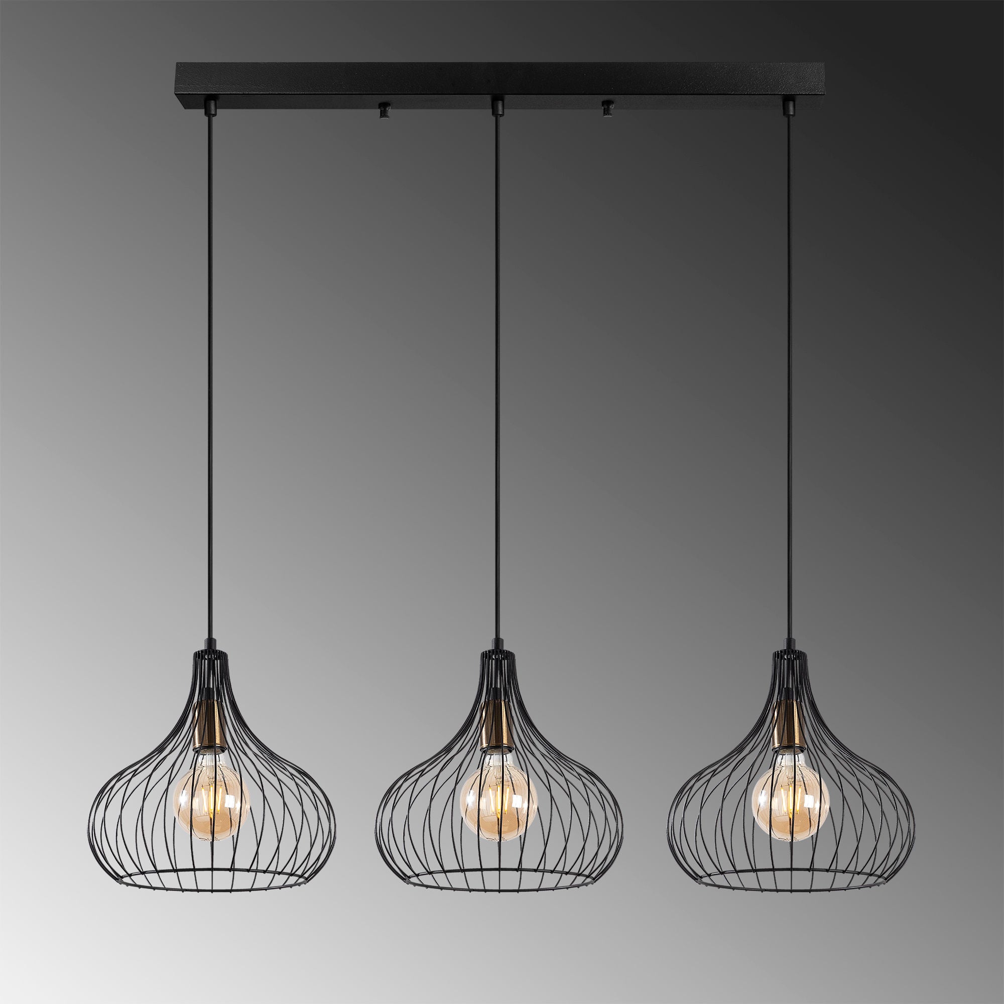Teldamla - 11910 in Schwarz Antiquität präsentiert im Onlineshop von KAQTU Design AG. Pendelleuchte ist von Opviq