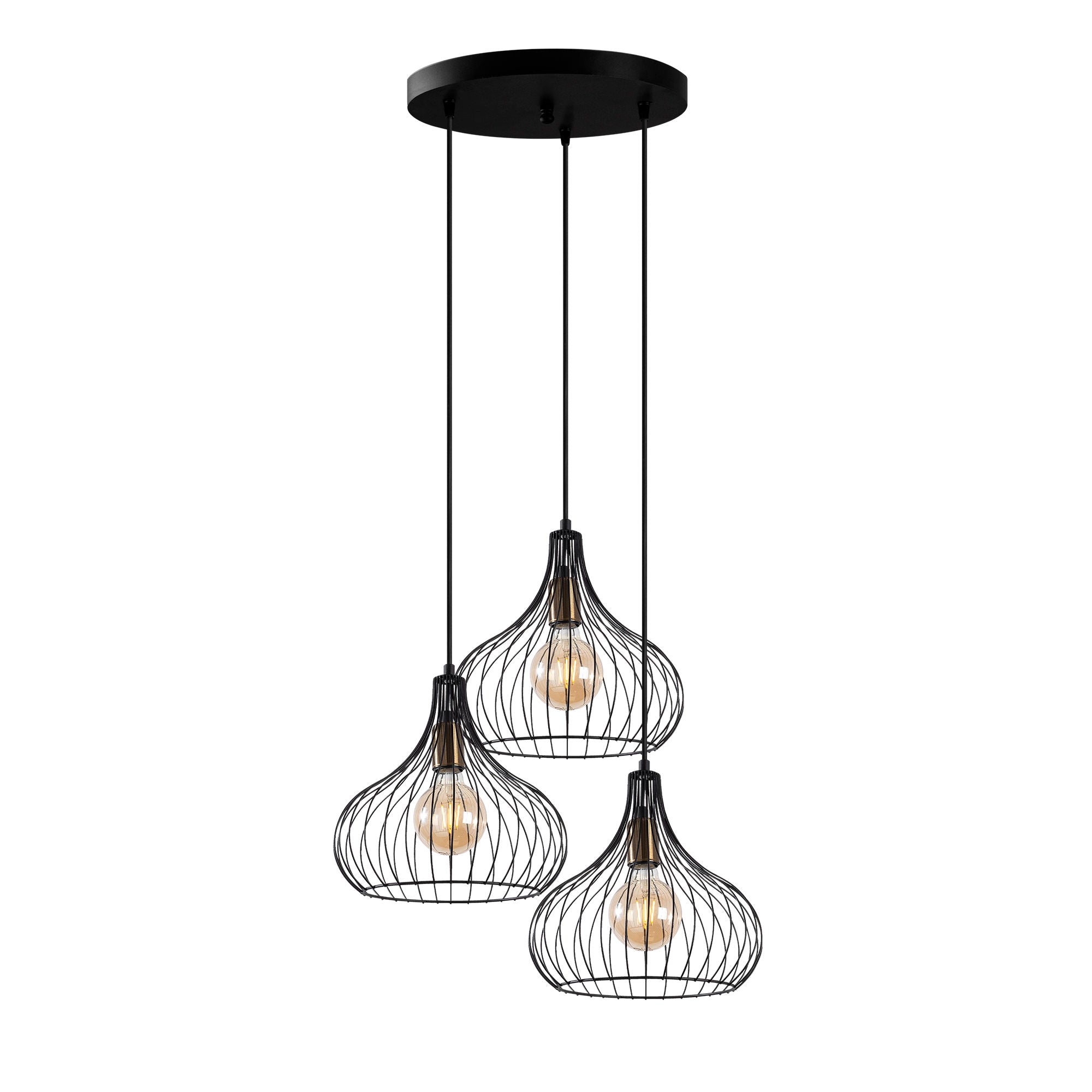 Teldamla - 11915 in Schwarz Antiquität präsentiert im Onlineshop von KAQTU Design AG. Pendelleuchte ist von Opviq