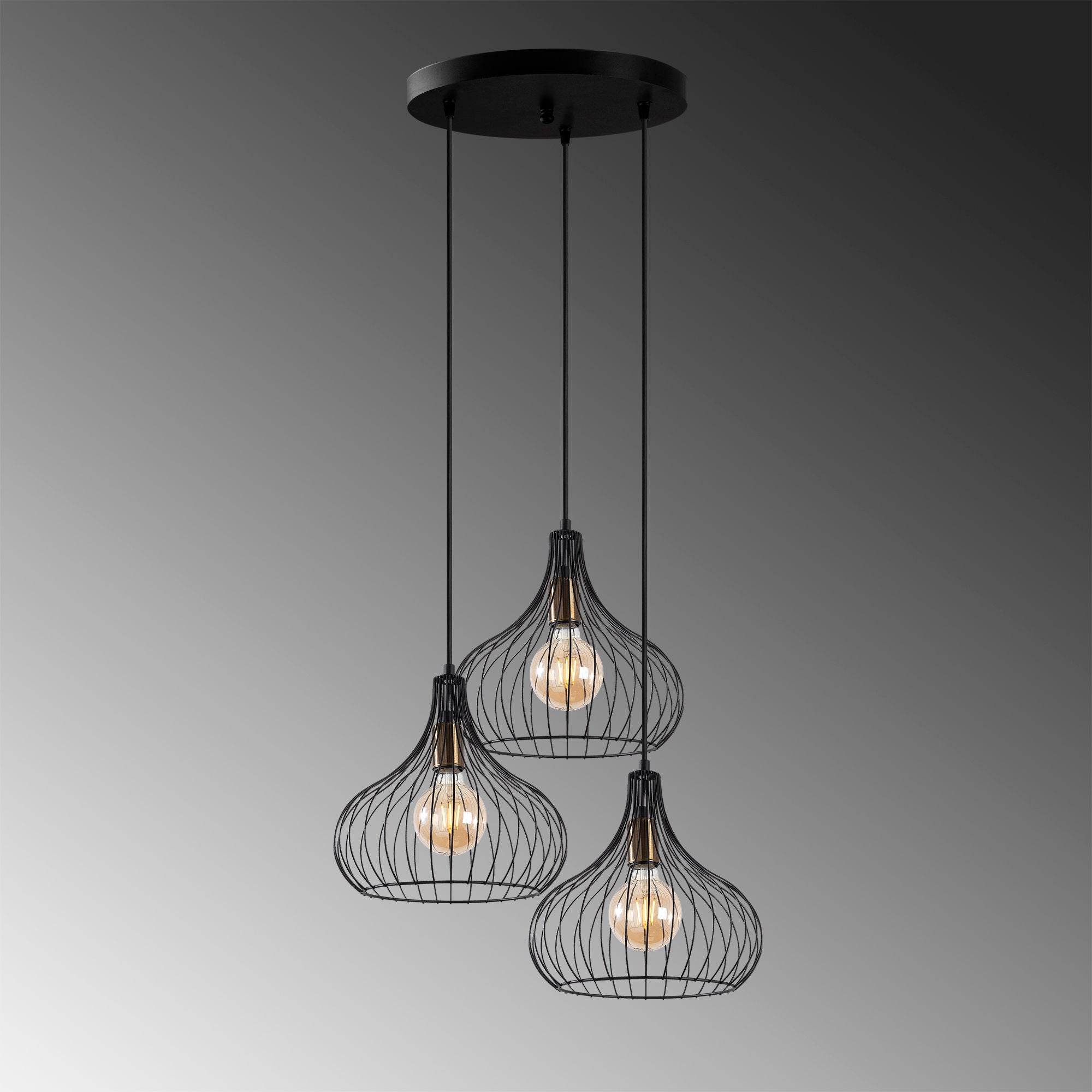 Teldamla - 11915 in Schwarz Antiquität präsentiert im Onlineshop von KAQTU Design AG. Pendelleuchte ist von Opviq