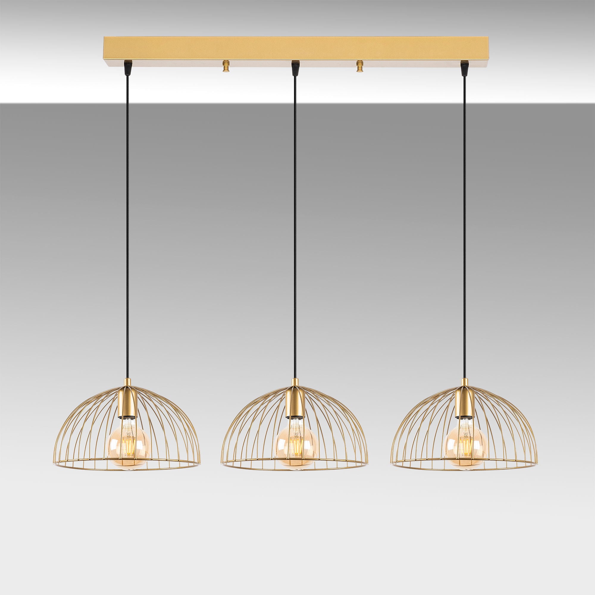 Telkure - 11995 in Glänzendes Gold präsentiert im Onlineshop von KAQTU Design AG. Pendelleuchte ist von Opviq