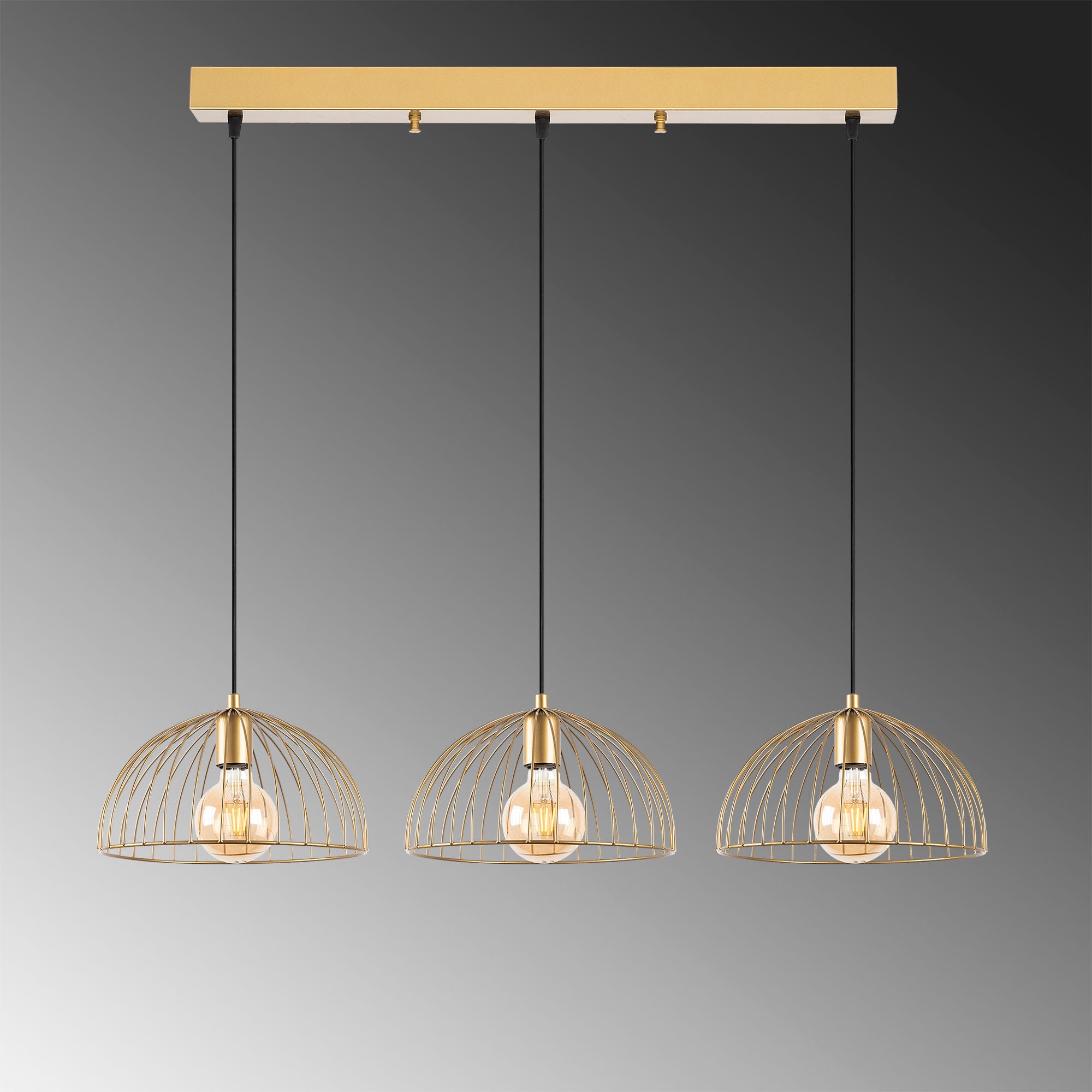 Telkure - 11995 in Glänzendes Gold präsentiert im Onlineshop von KAQTU Design AG. Pendelleuchte ist von Opviq