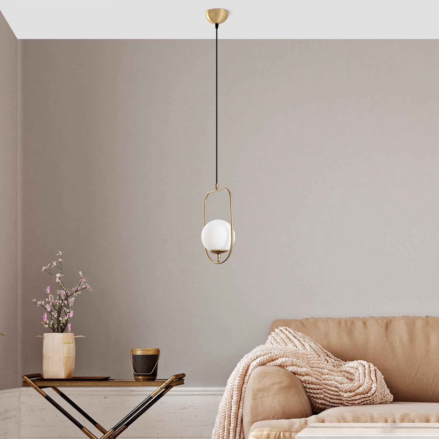 Skew - 13445 in Gold präsentiert im Onlineshop von KAQTU Design AG. Pendelleuchte ist von Opviq