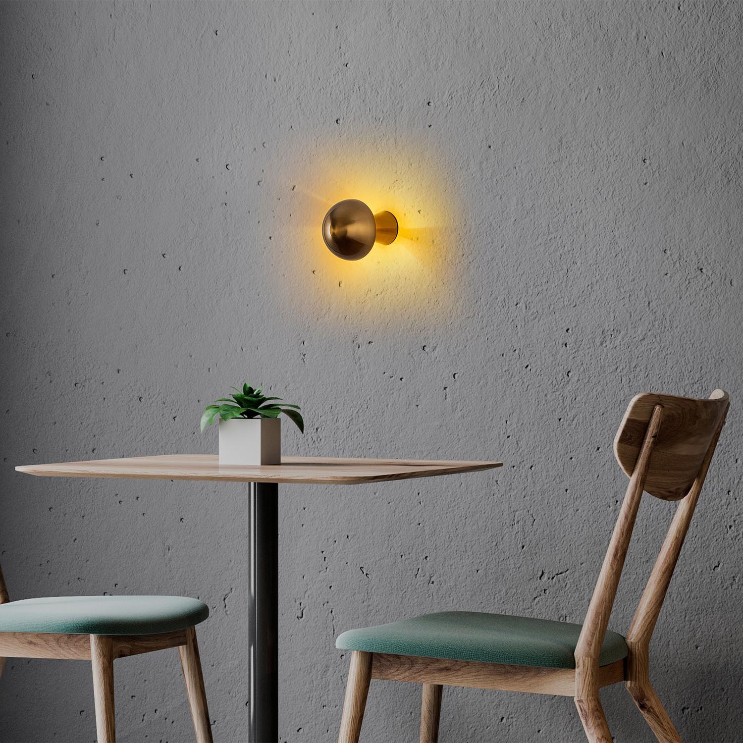 Fungal - 13360 in Gold präsentiert im Onlineshop von KAQTU Design AG. Wandleuchte ist von Opviq