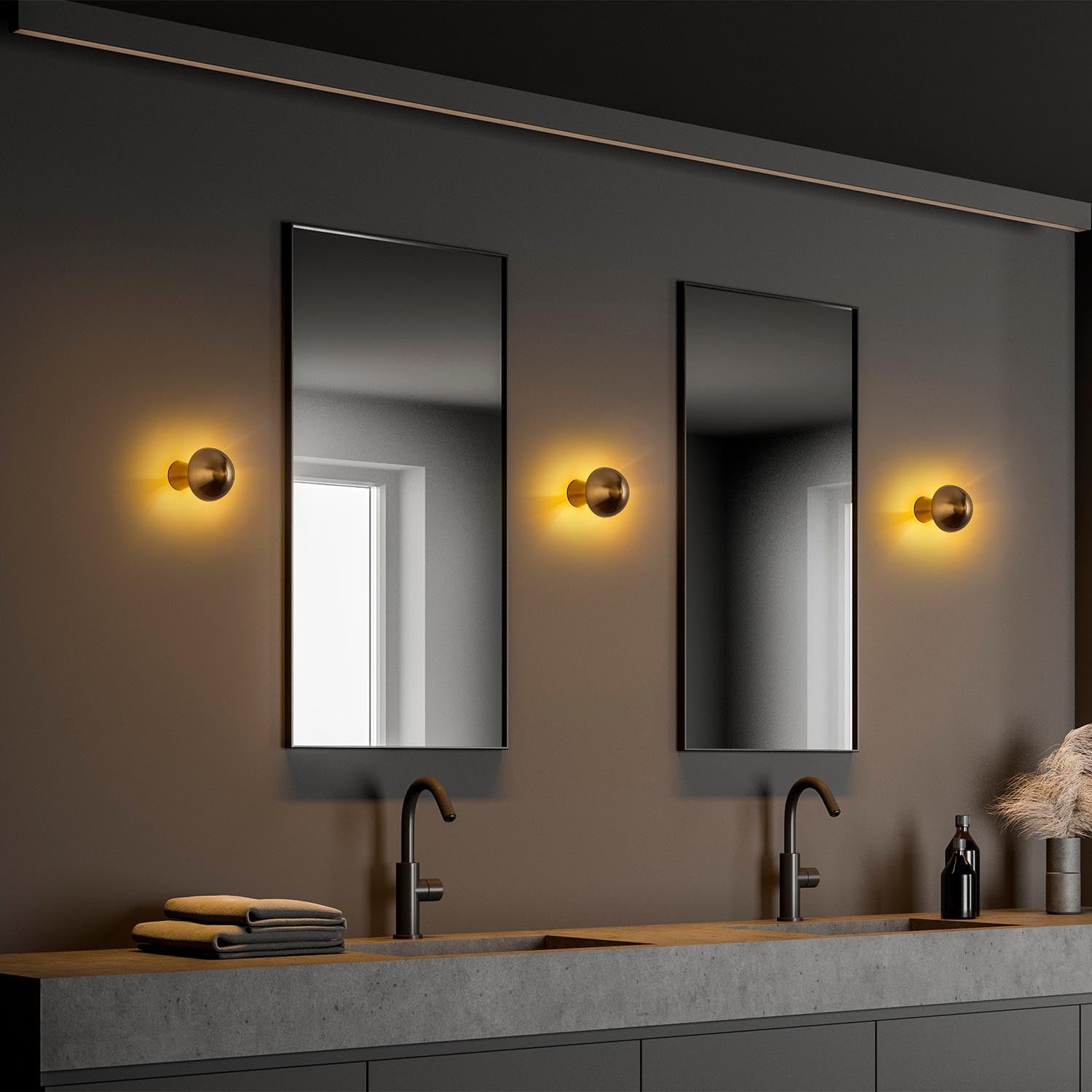 Fungal - 13360 in Gold präsentiert im Onlineshop von KAQTU Design AG. Wandleuchte ist von Opviq